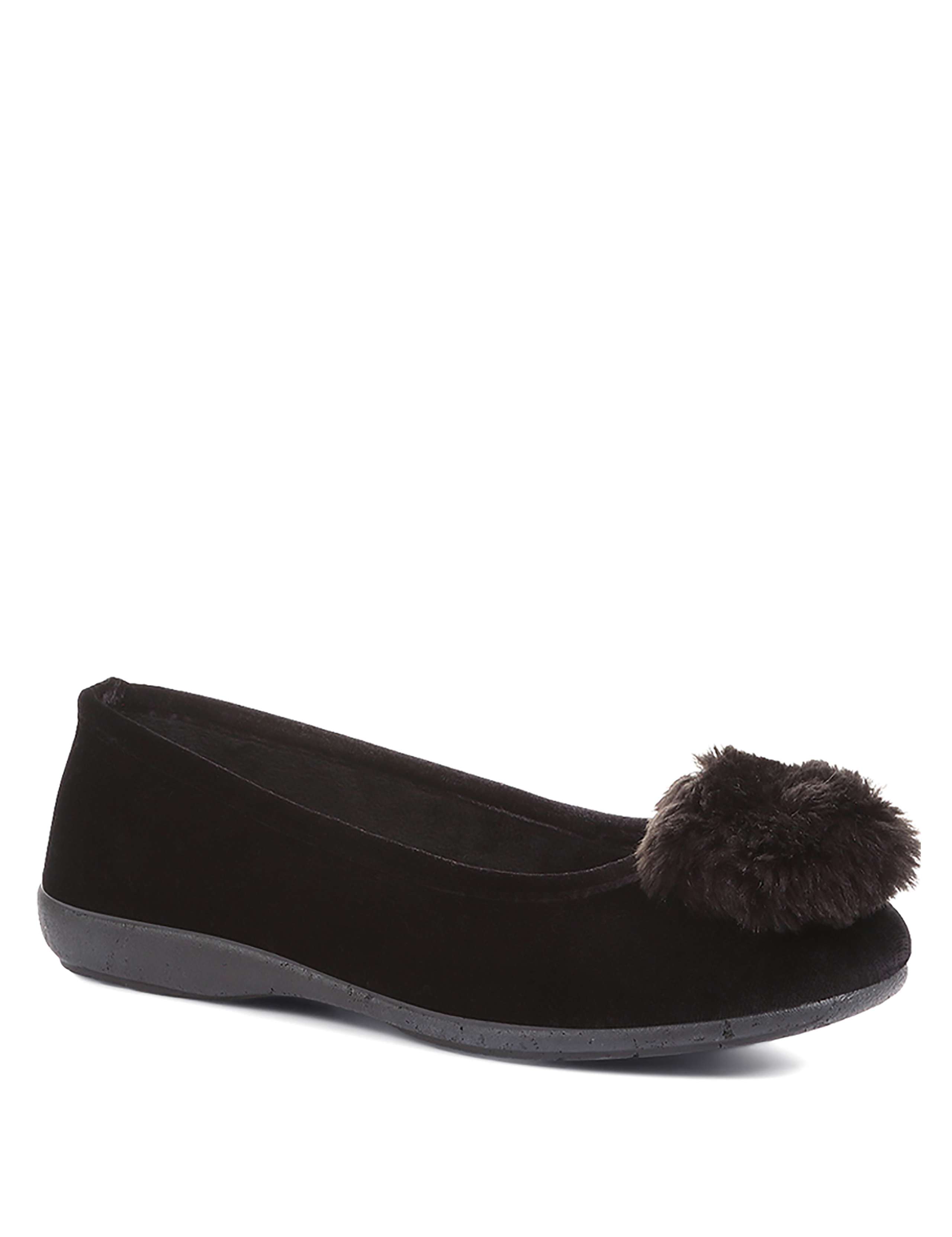 Pom Pom Ballerina Slippers 2 of 6