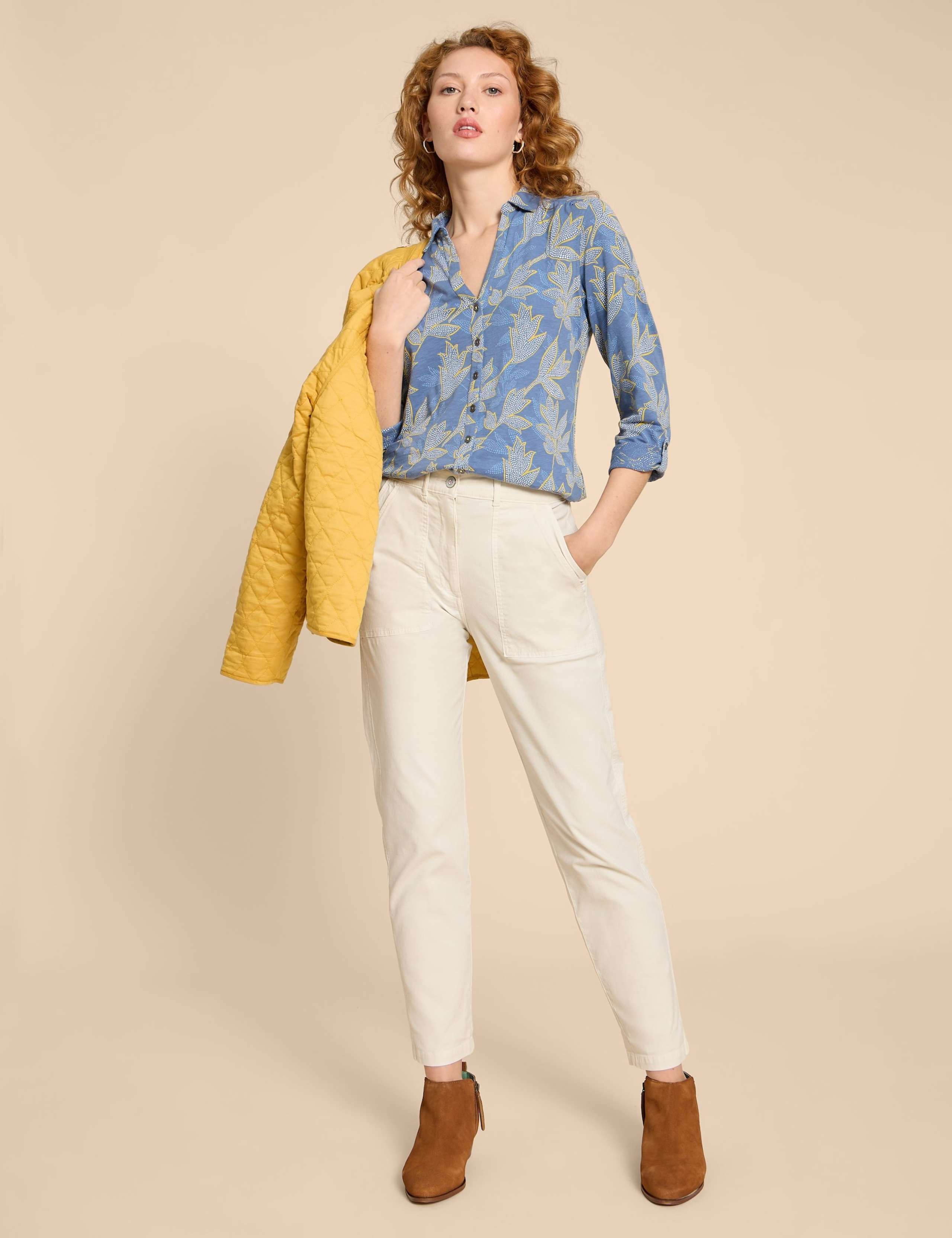 Jersey Printed Collared Shirt 3 of 6