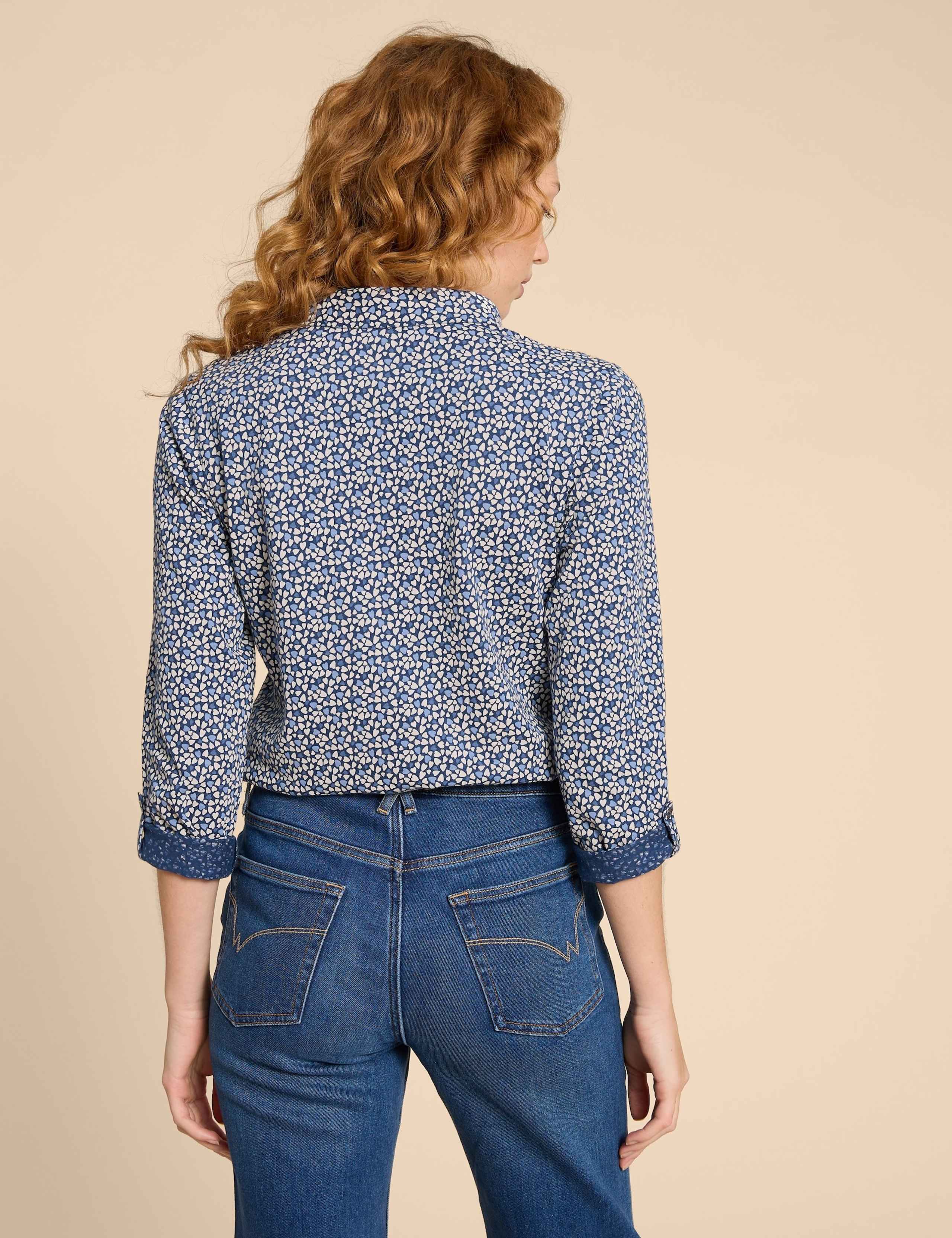 Pure Cotton Heart Print Button Through Shirt 4 of 7