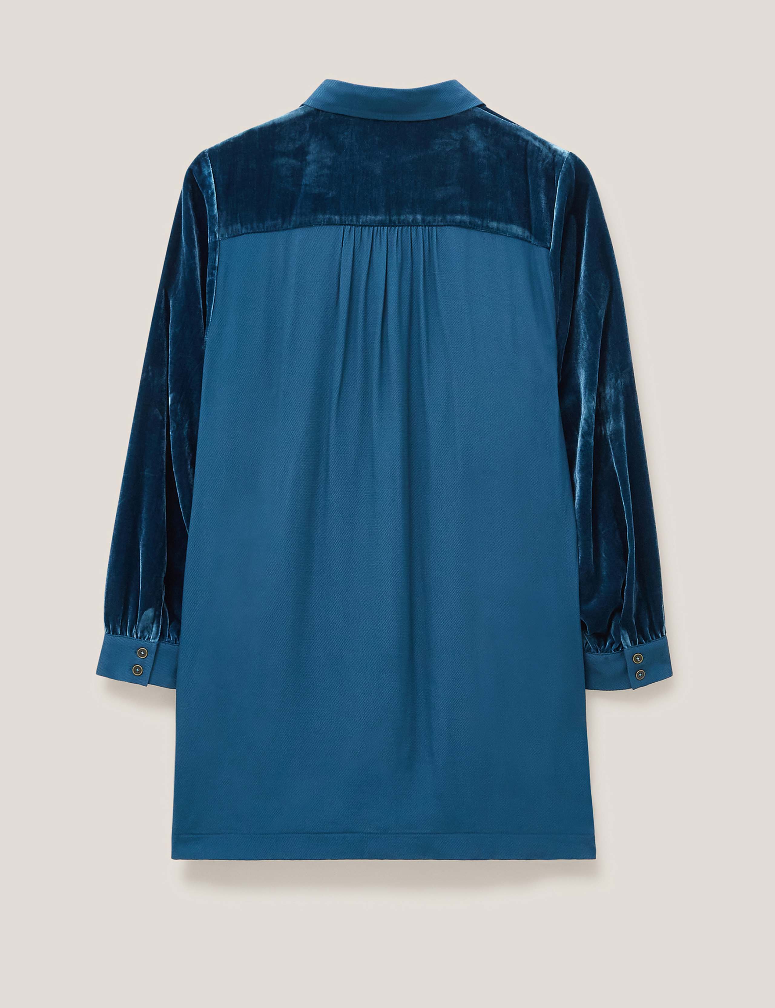 Velvet Collared Button Through Tunic 5 of 6