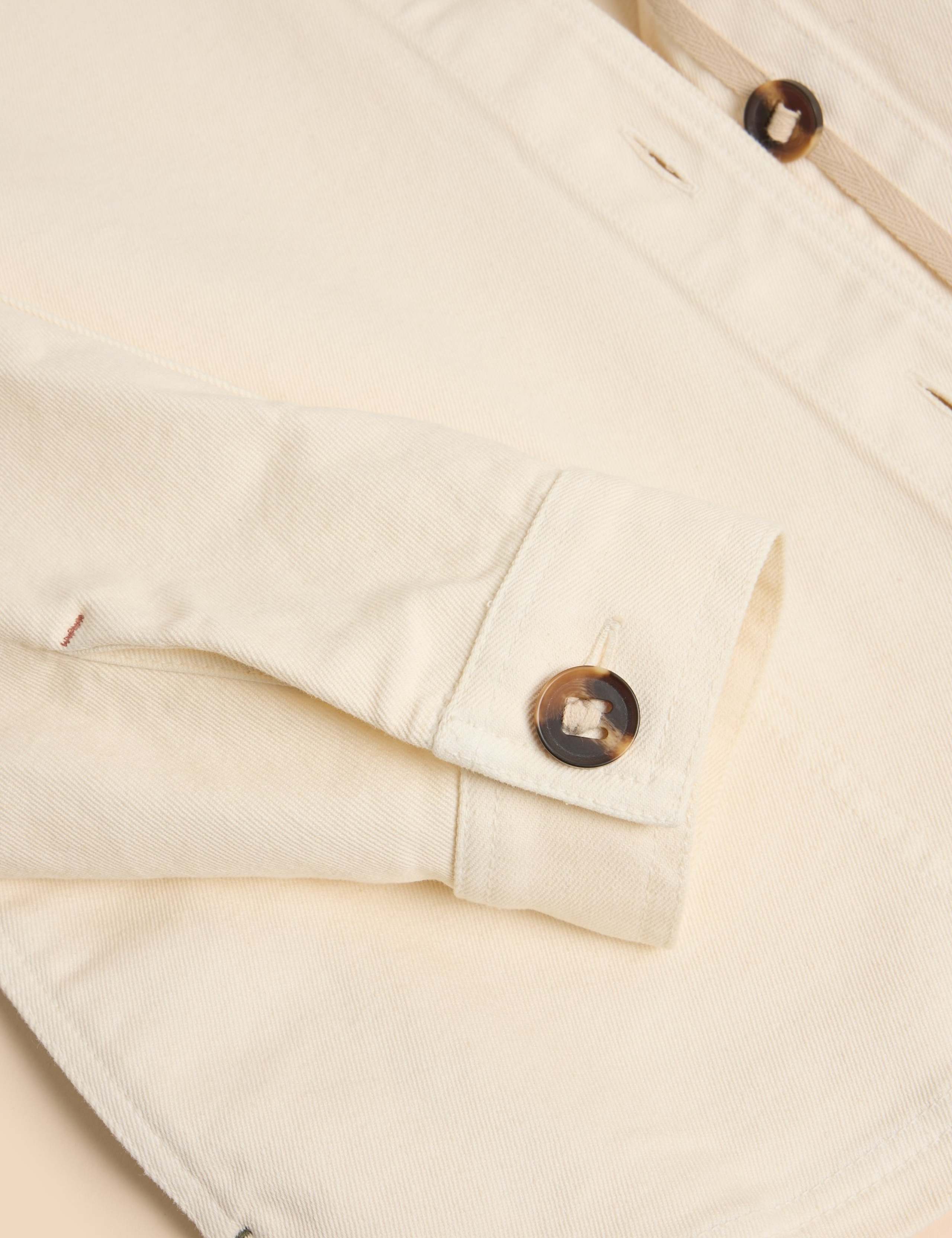 Denim Collared Relaxed Jacket 6 of 6