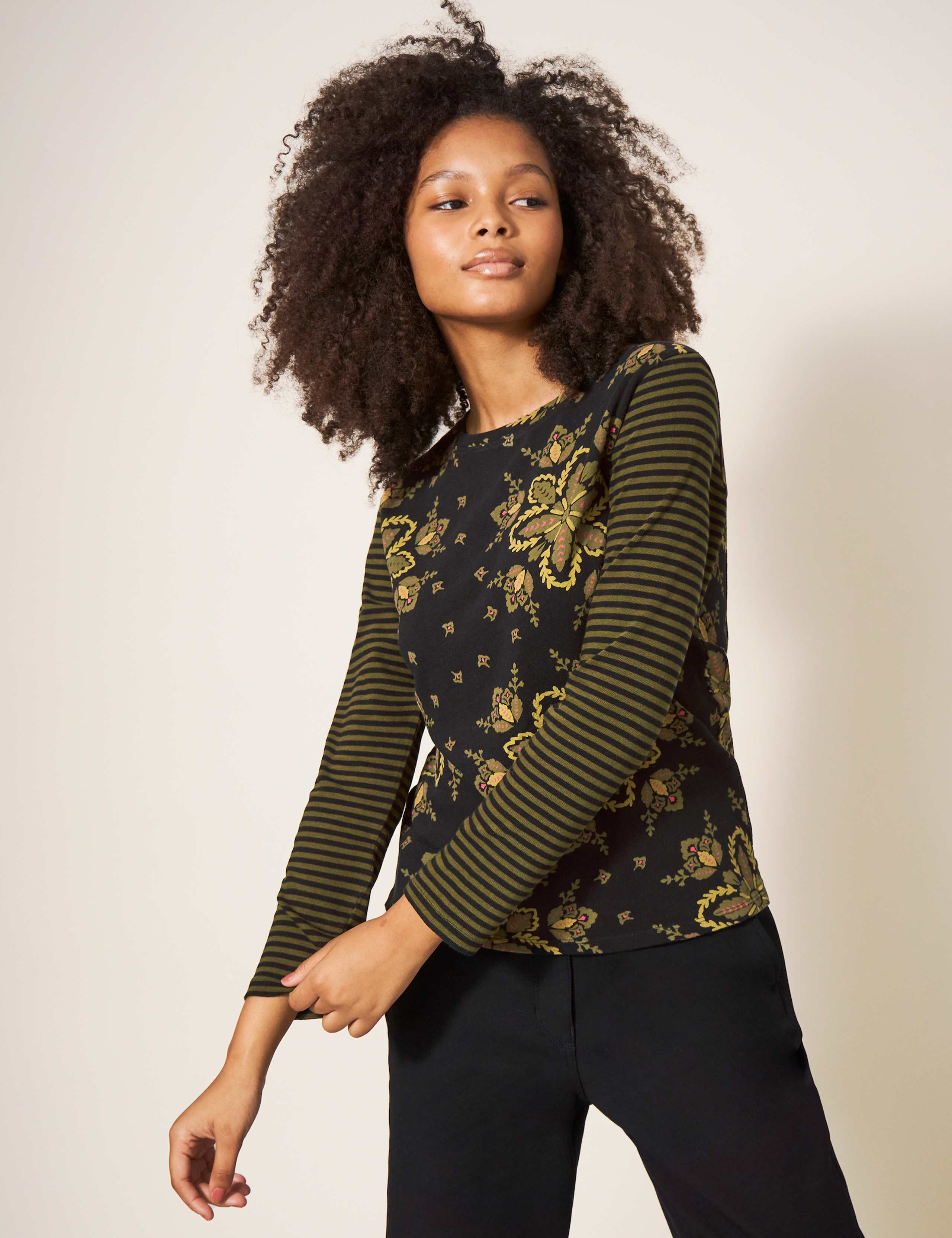 Pure Cotton Floral Top 1 of 5