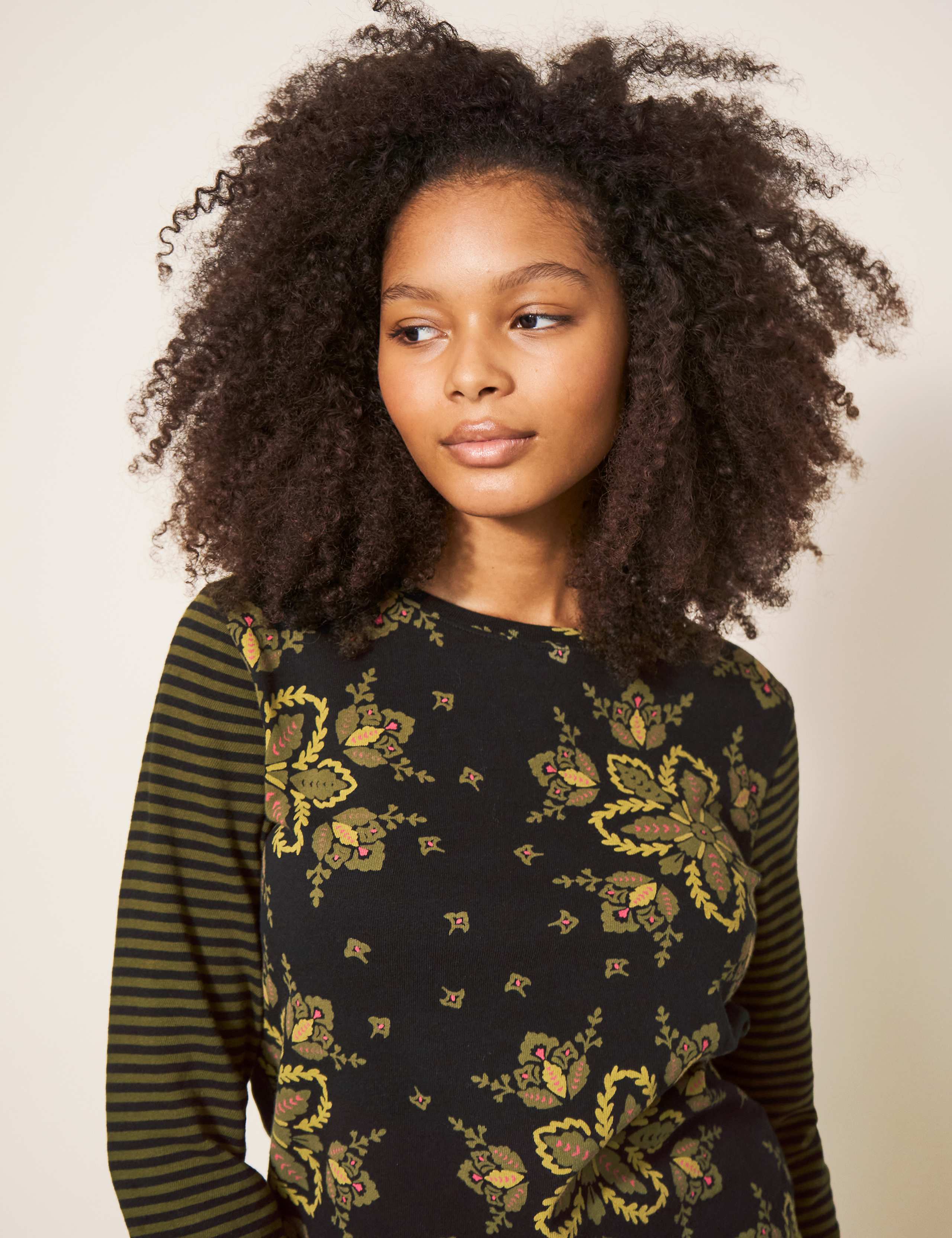 Pure Cotton Floral Top 4 of 5