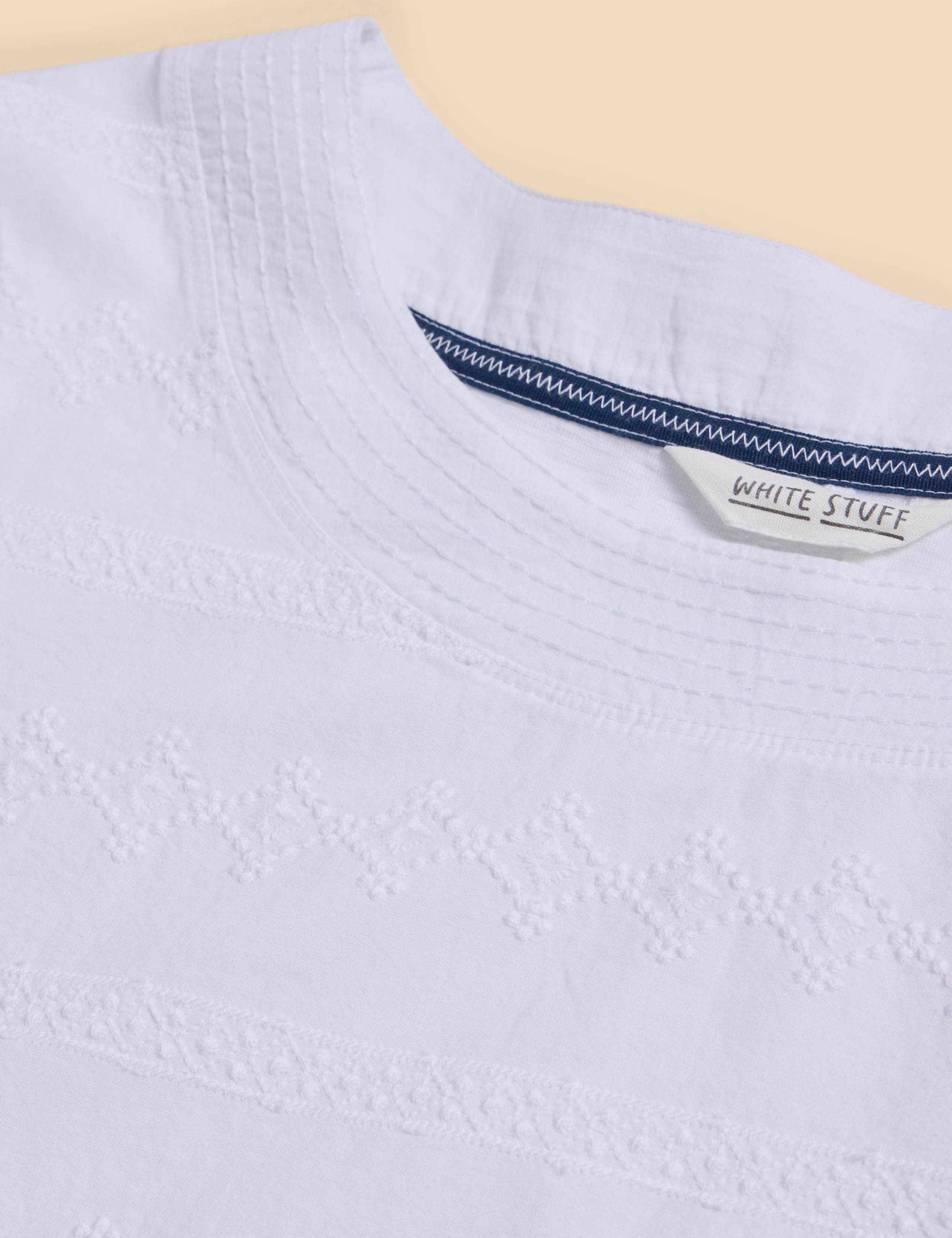 Pure Cotton Embroidered Top 6 of 6