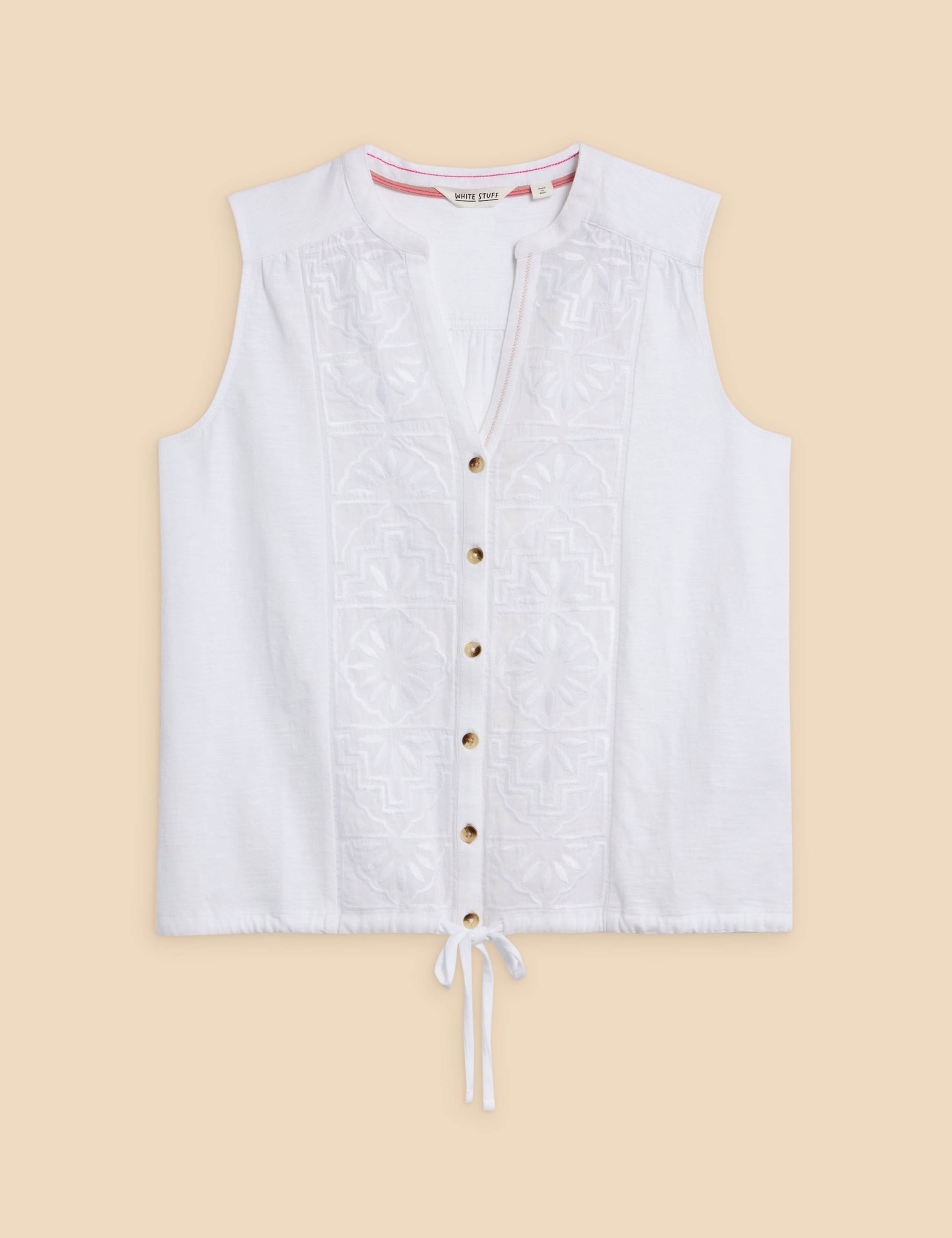 Jersey Embroidedred Collared Shirt 2 of 5