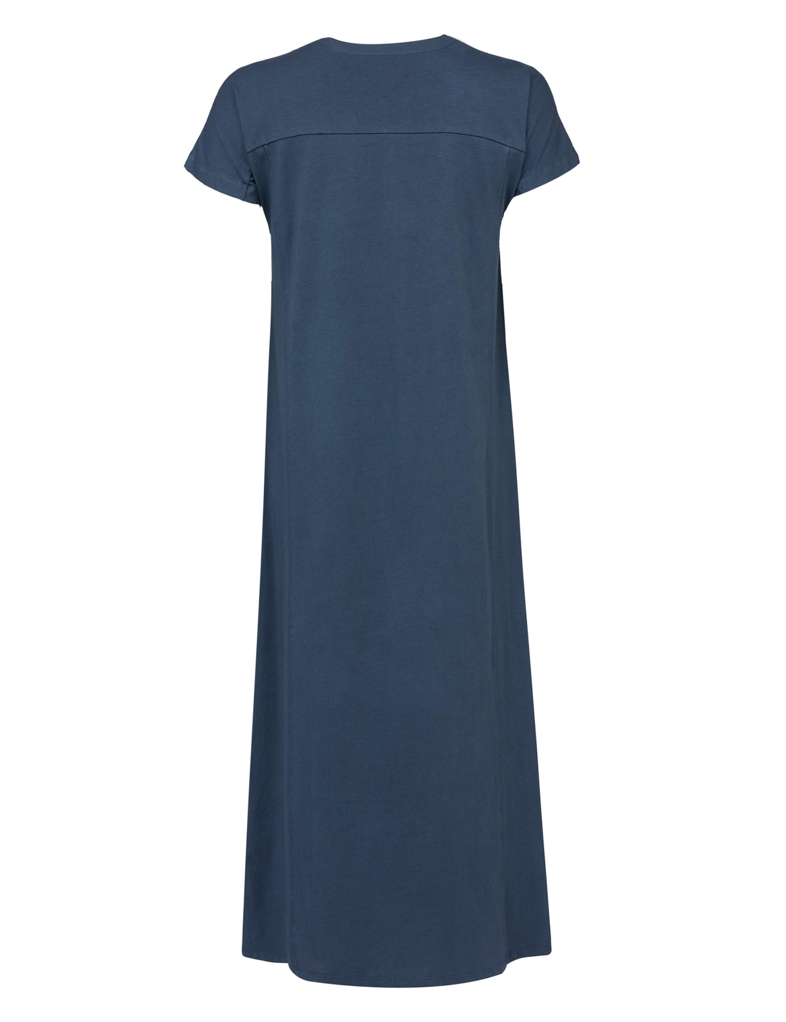 Jersey V-Neck Midi Waisted Dress 5 of 5