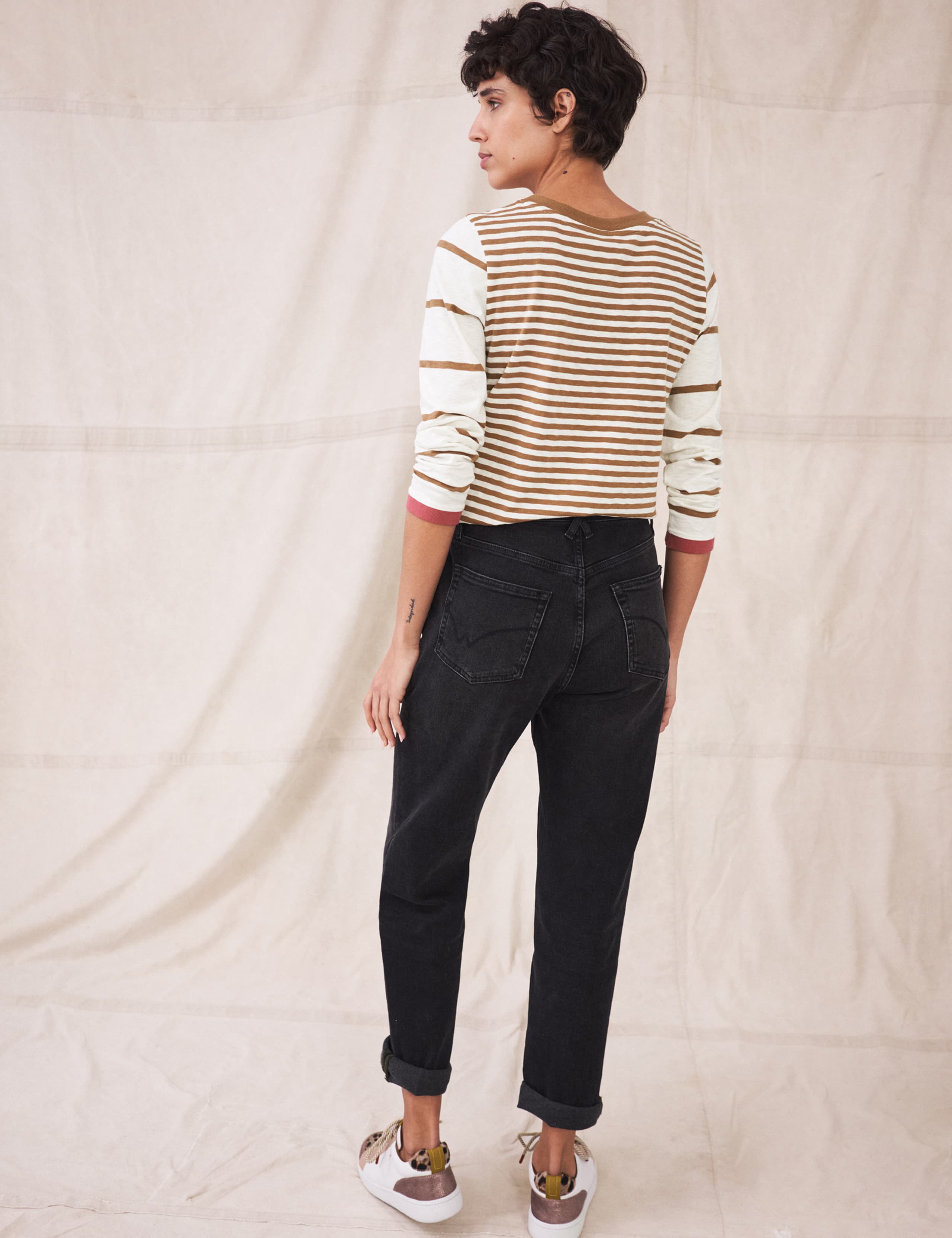 Pure Cotton Striped Long Sleeve Top 3 of 5