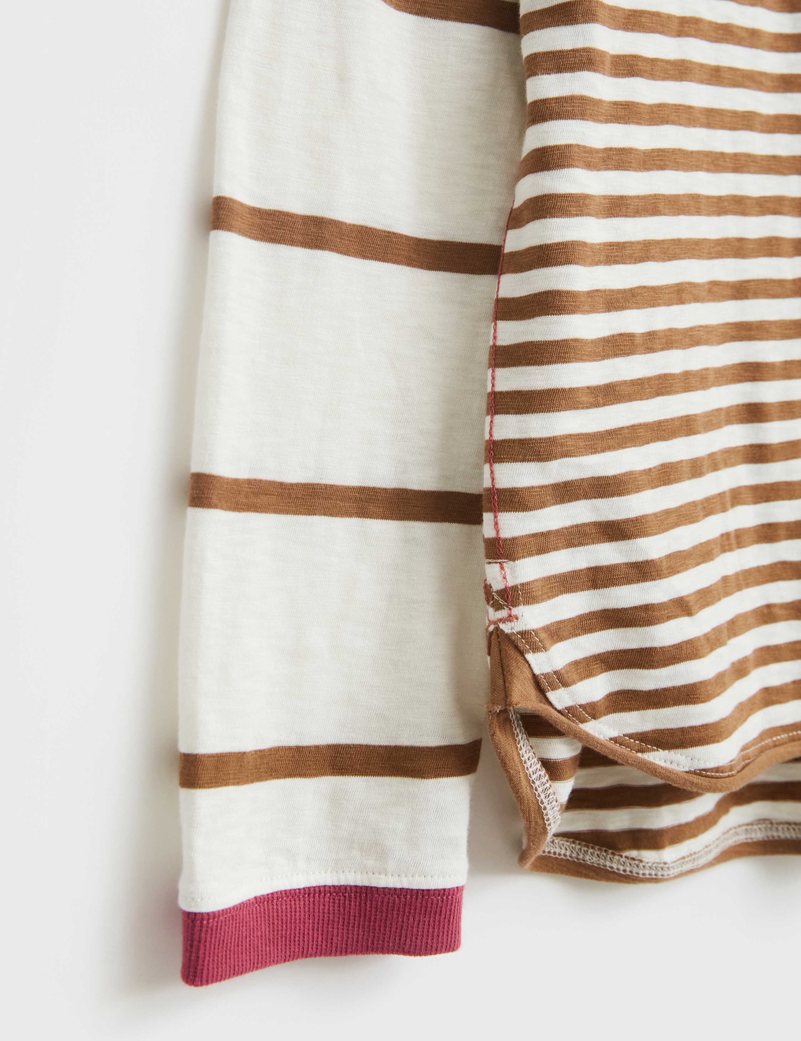 Pure Cotton Striped Long Sleeve Top 5 of 5