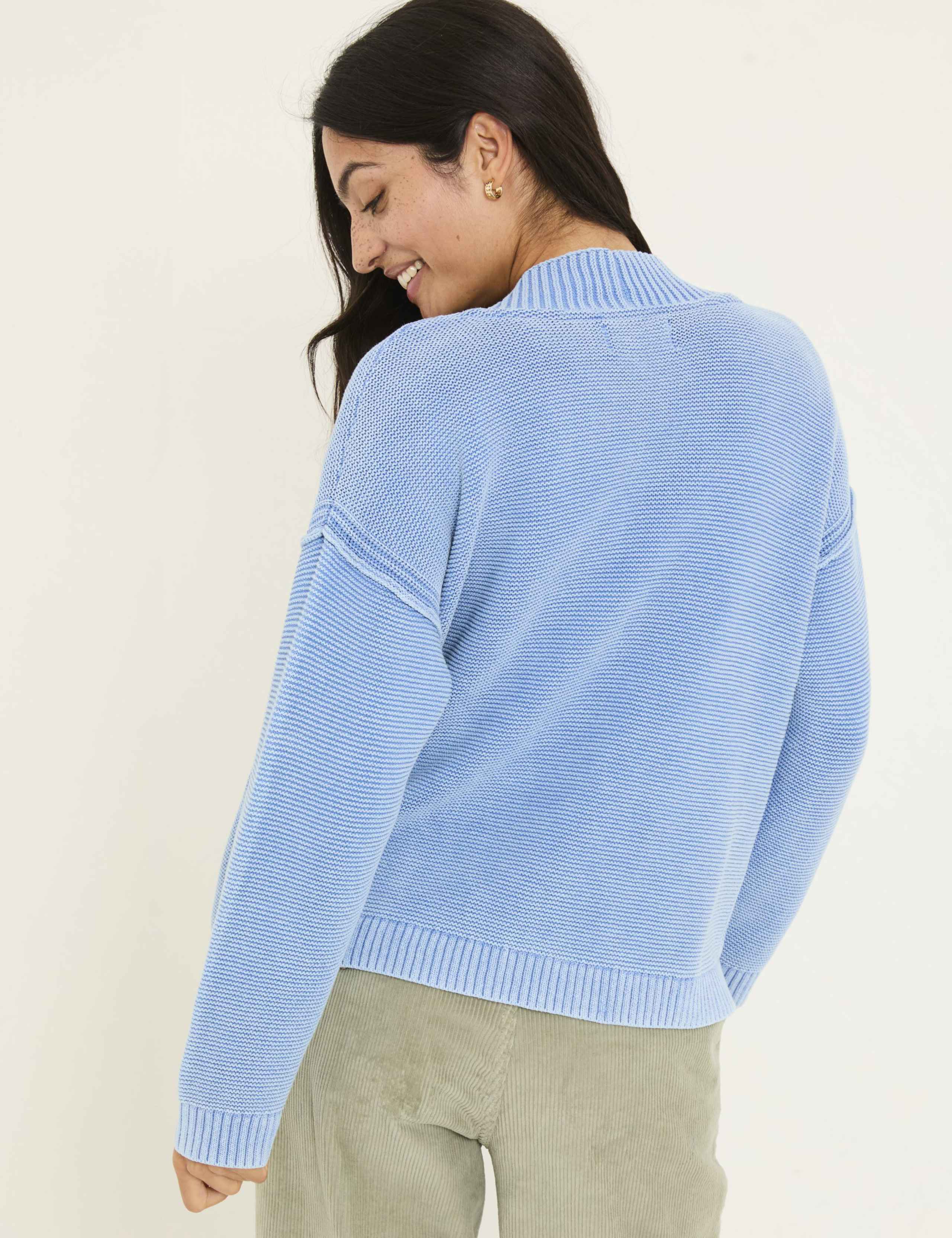 Pure Cotton Textured Cardigan 3 of 5