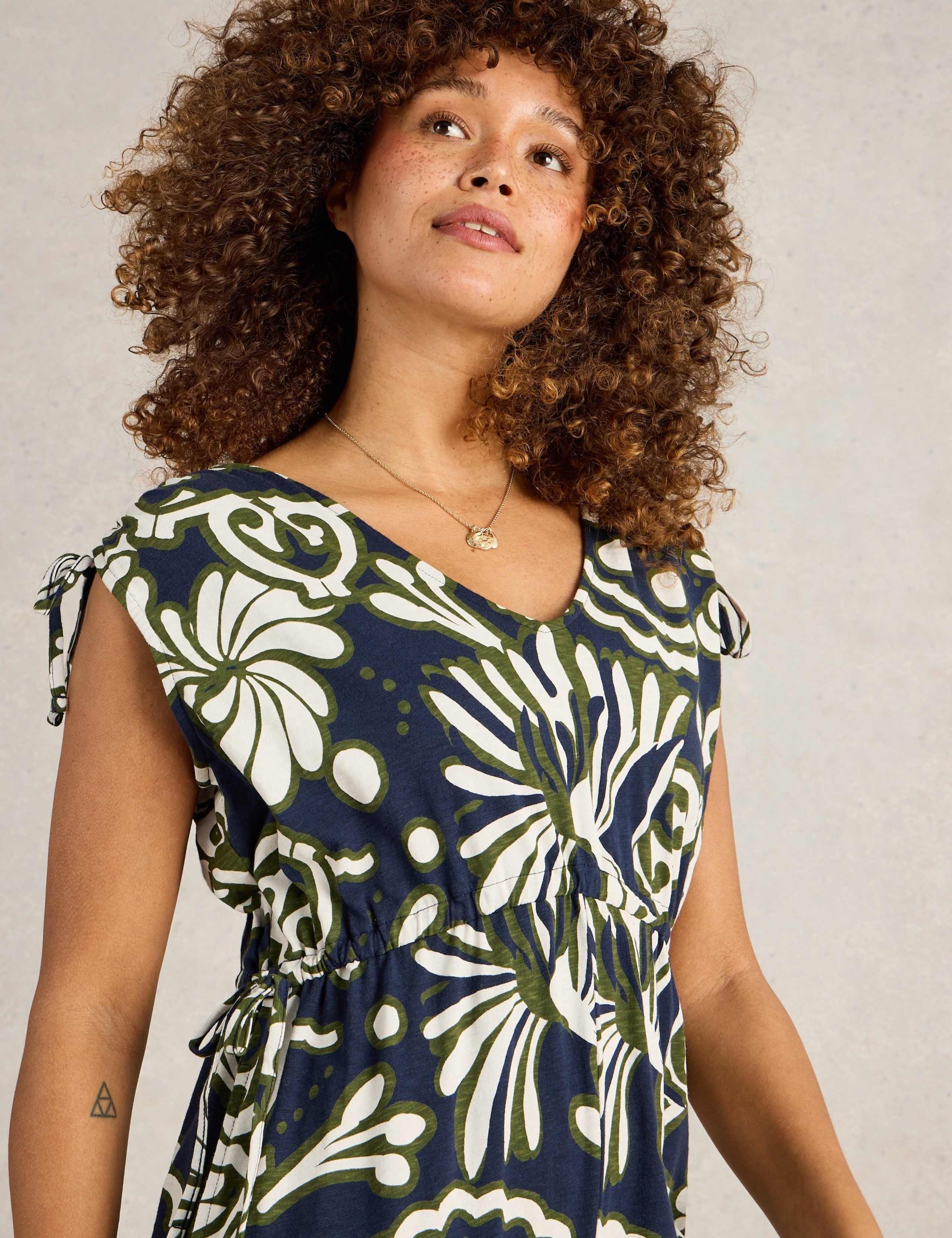 Pure Cotton Jersey Printed Jumpsuit 4 of 6