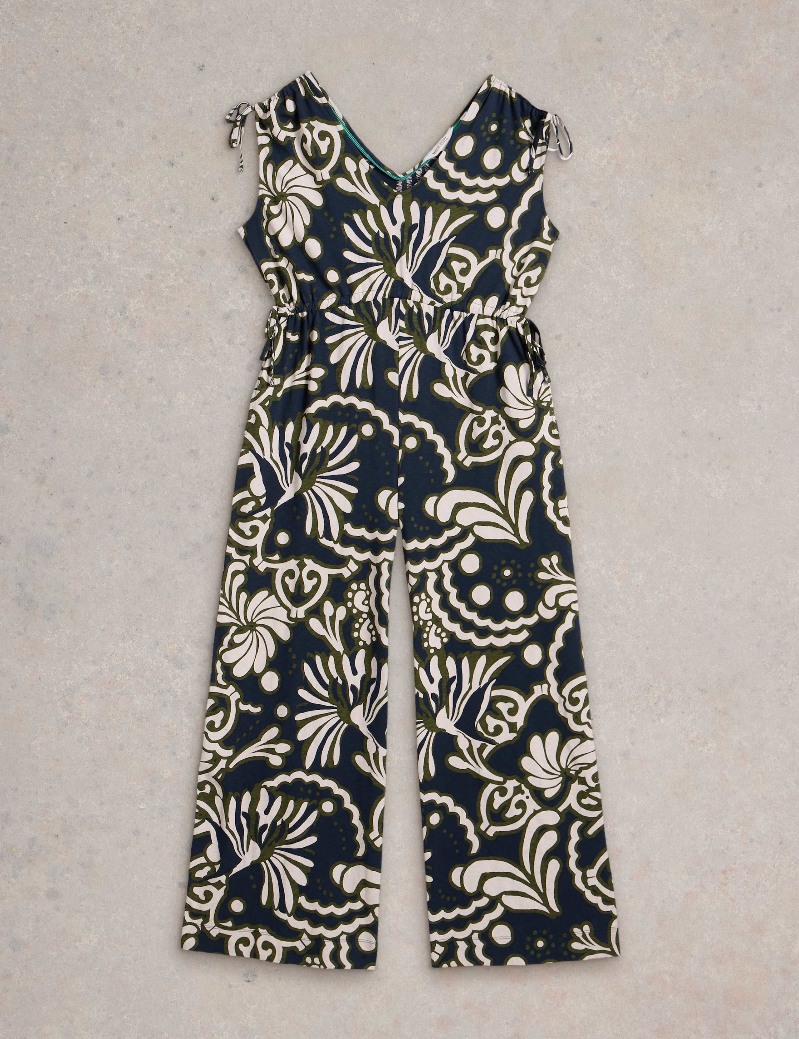 Pure Cotton Jersey Printed Jumpsuit 2 of 6