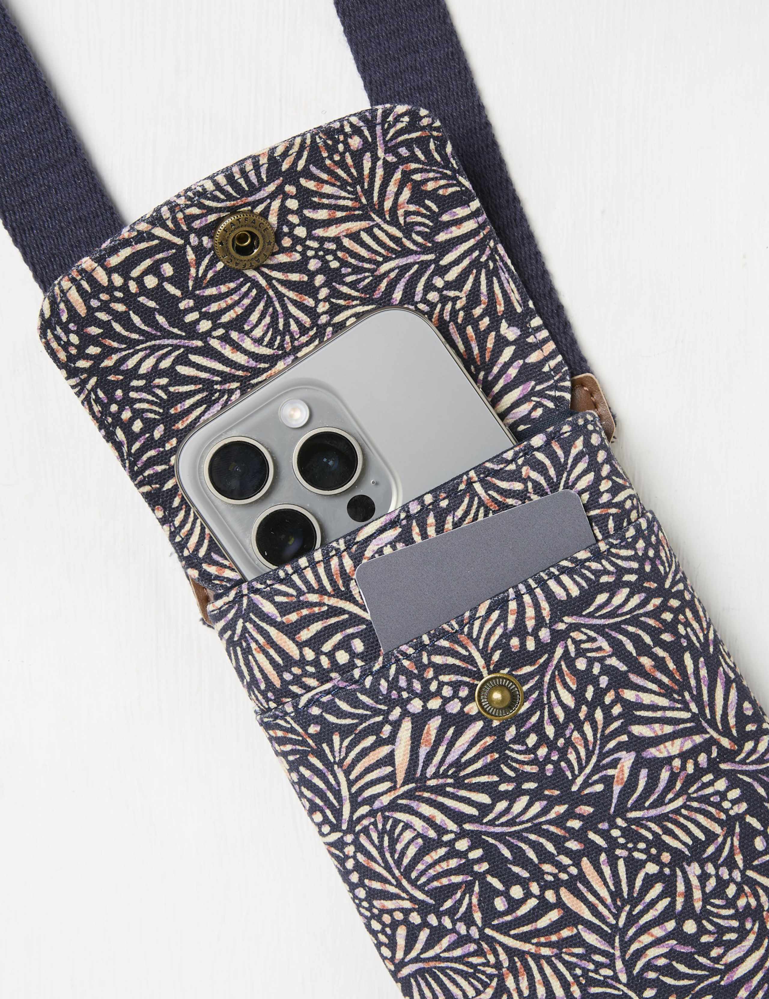 Leaf Print Cross Body Phone Bag 2 of 2