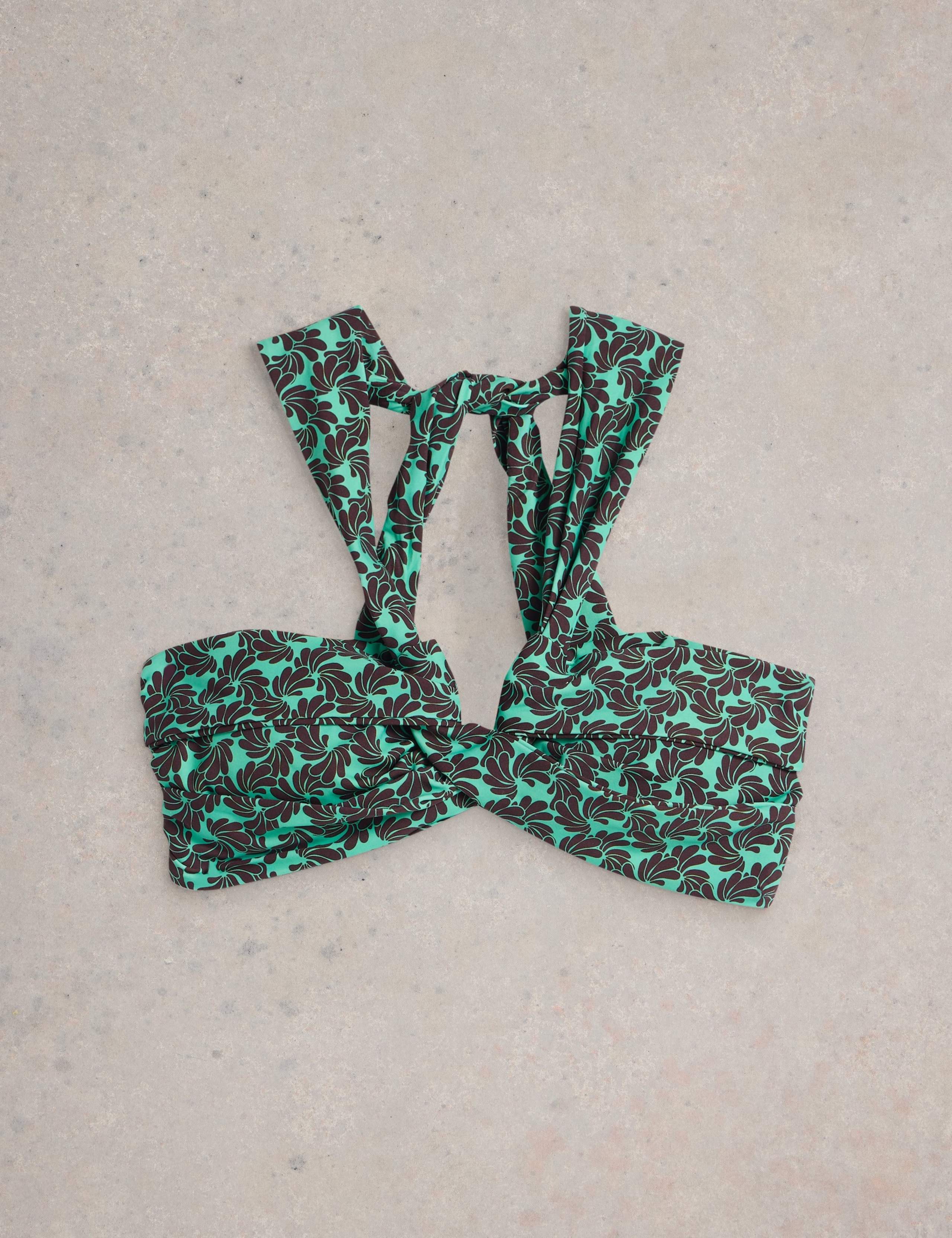 Printed Padded Bandeau Bikini Top 2 of 5