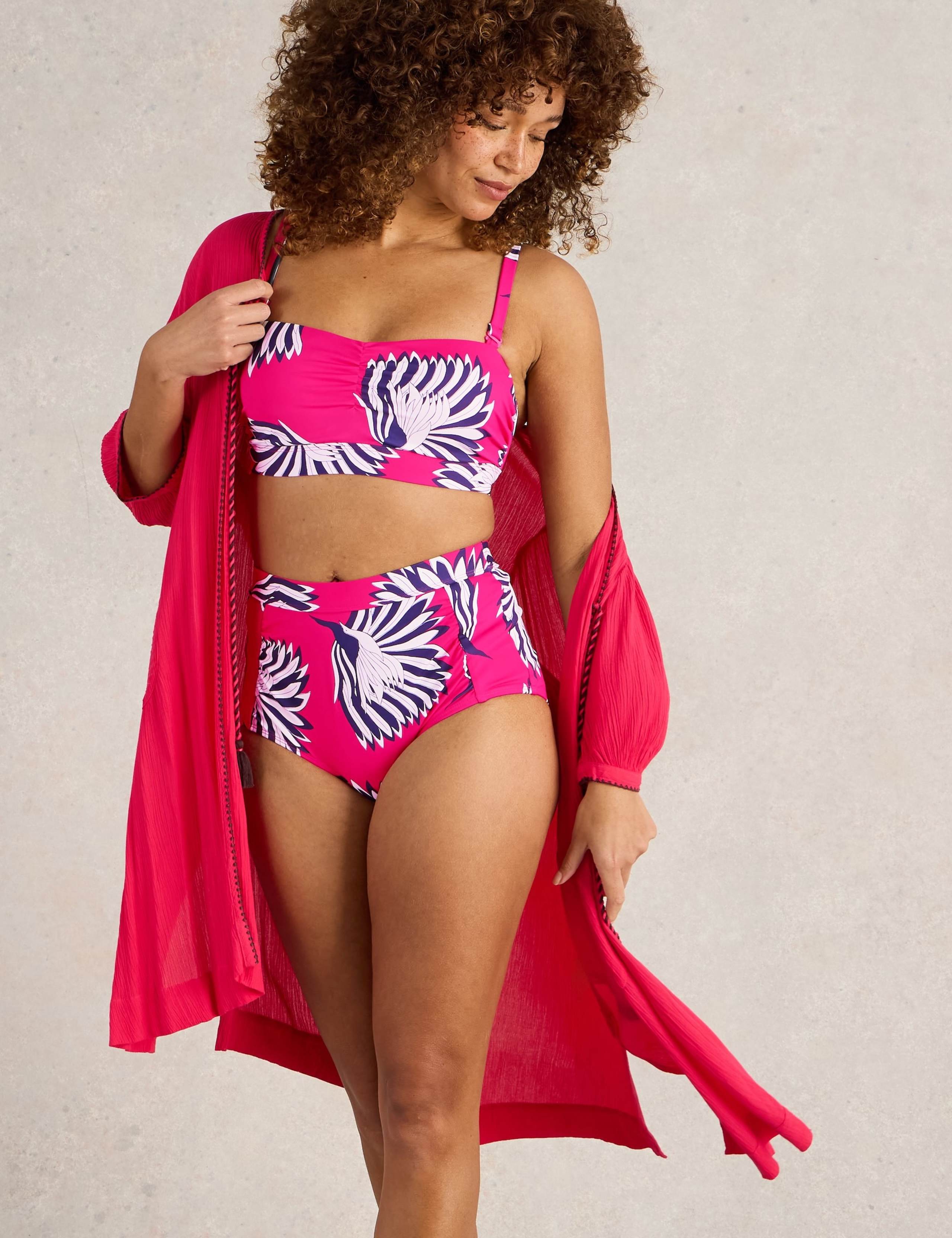 Floral High Waisted Bikini Bottoms 5 of 6