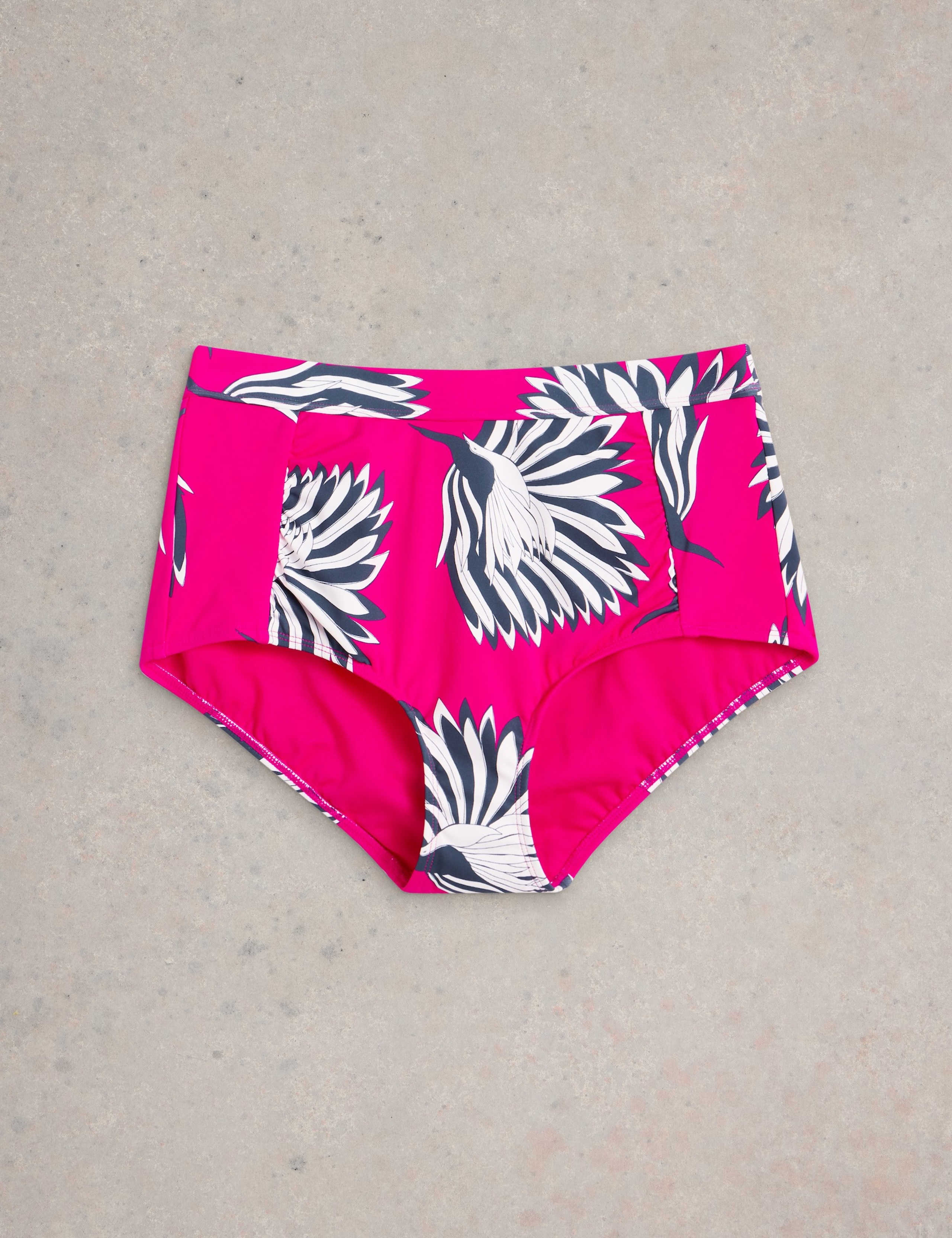 Floral High Waisted Bikini Bottoms 2 of 6