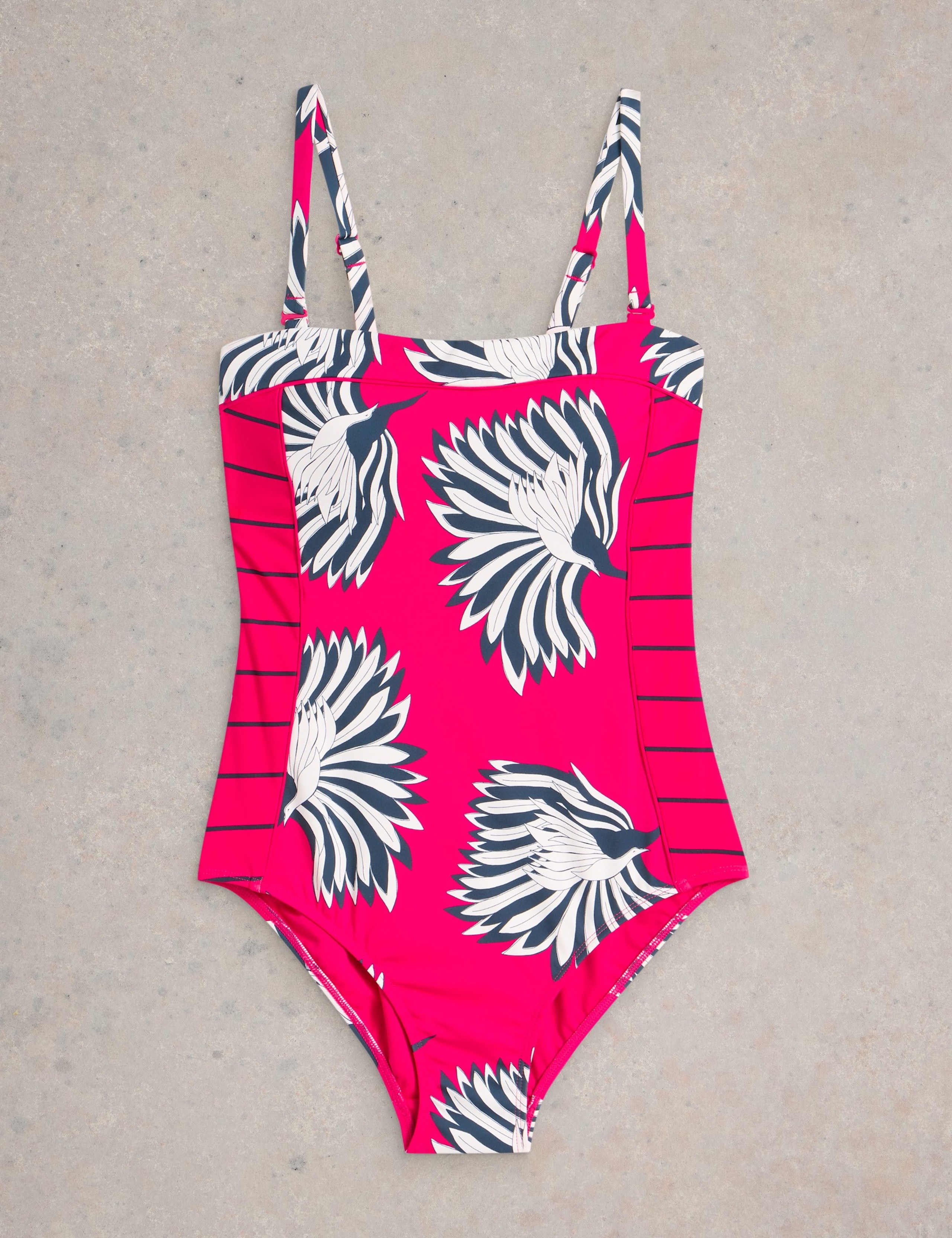 Floral Printed Square Neck Swimsuit 2 of 6