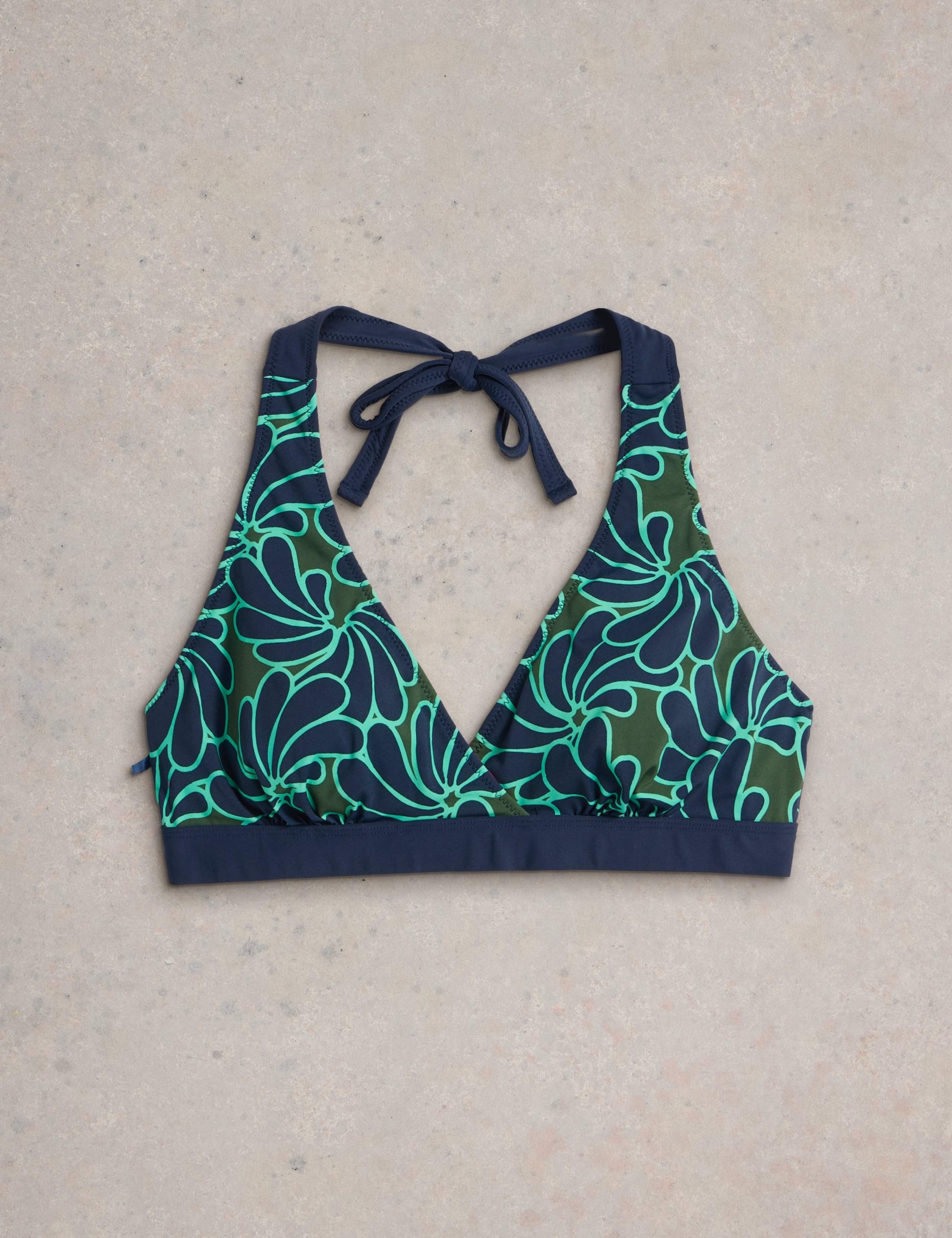 Reversible Halterneck Triangle Bikini Top 2 of 7