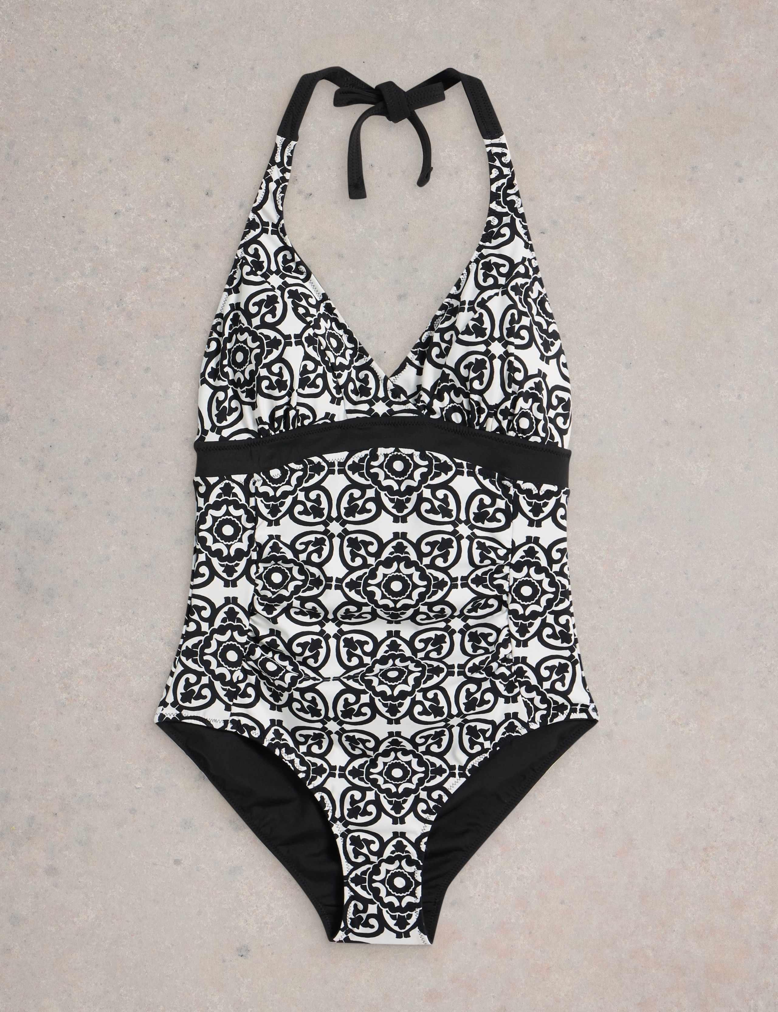Reversible Printed Wrap Halterneck Swimsuit 2 of 7
