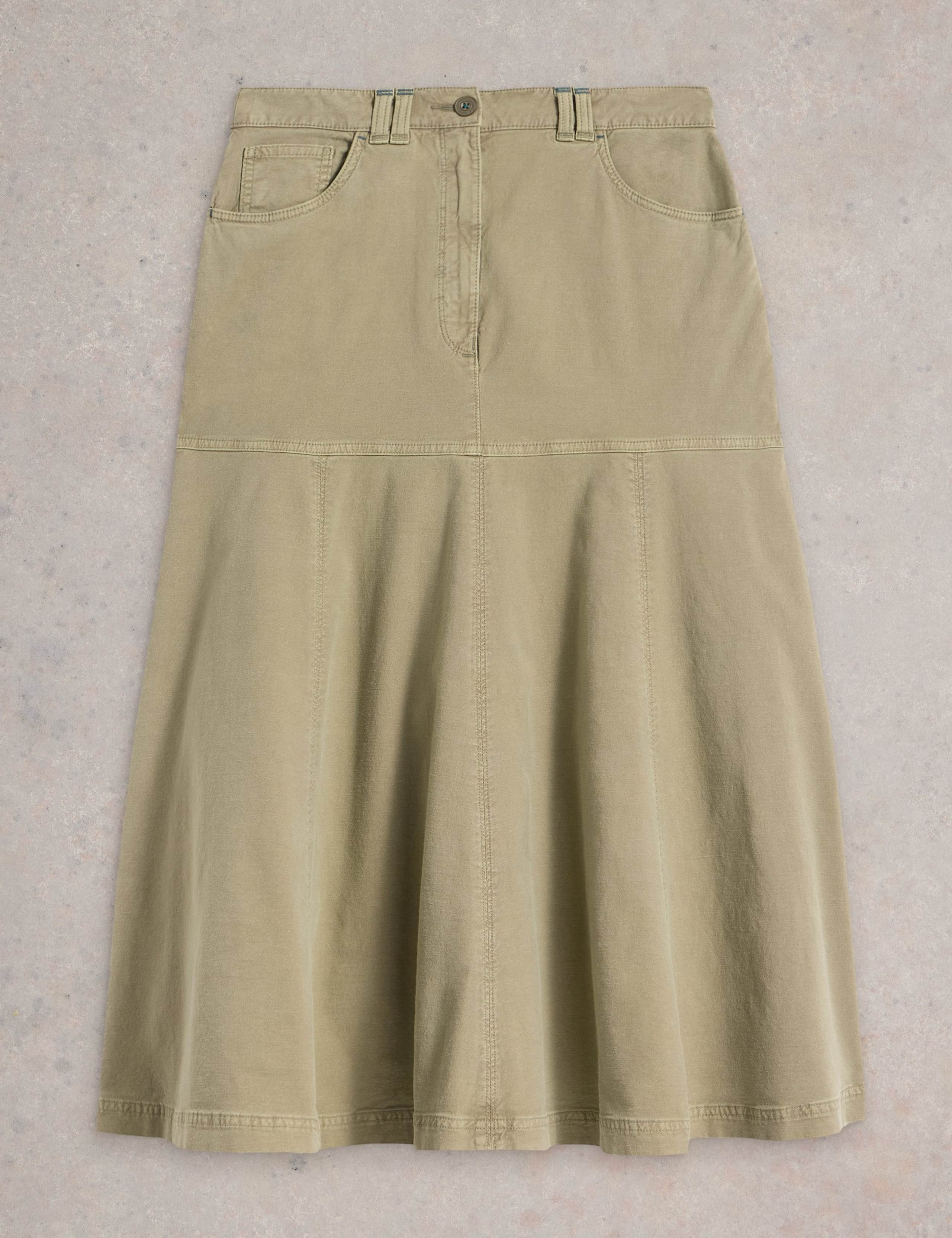 Cotton Rich Midaxi A-Line Skirt 2 of 6