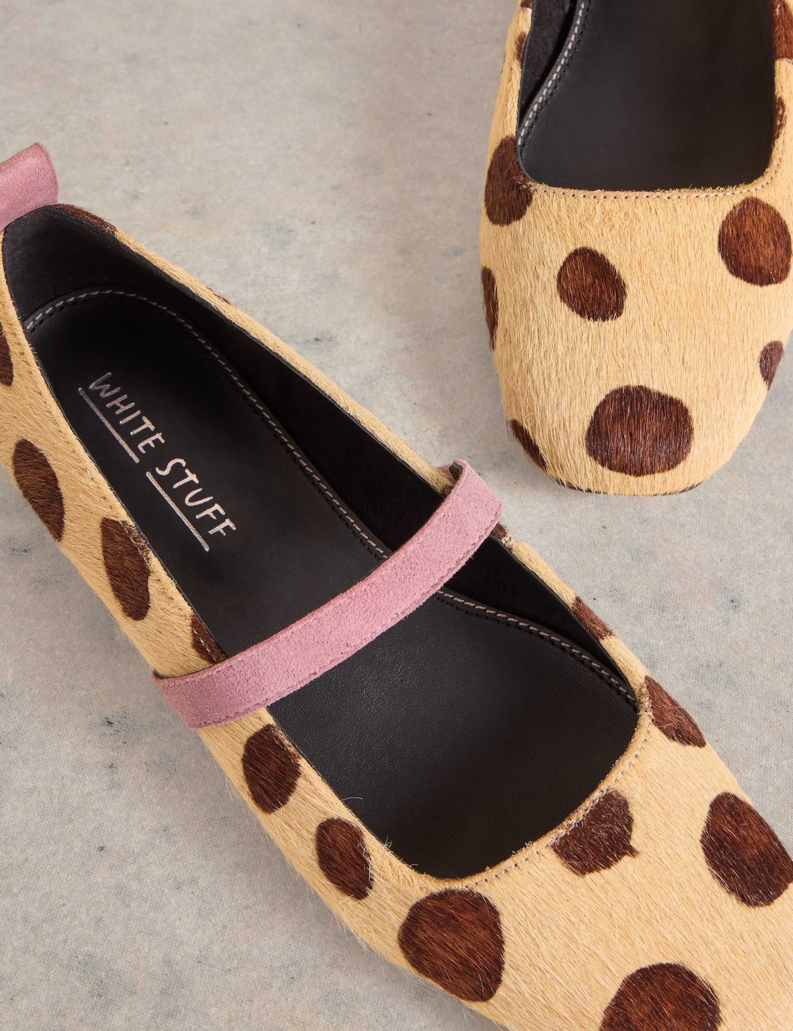 Suede Animal Print Flat Pumps 4 of 4