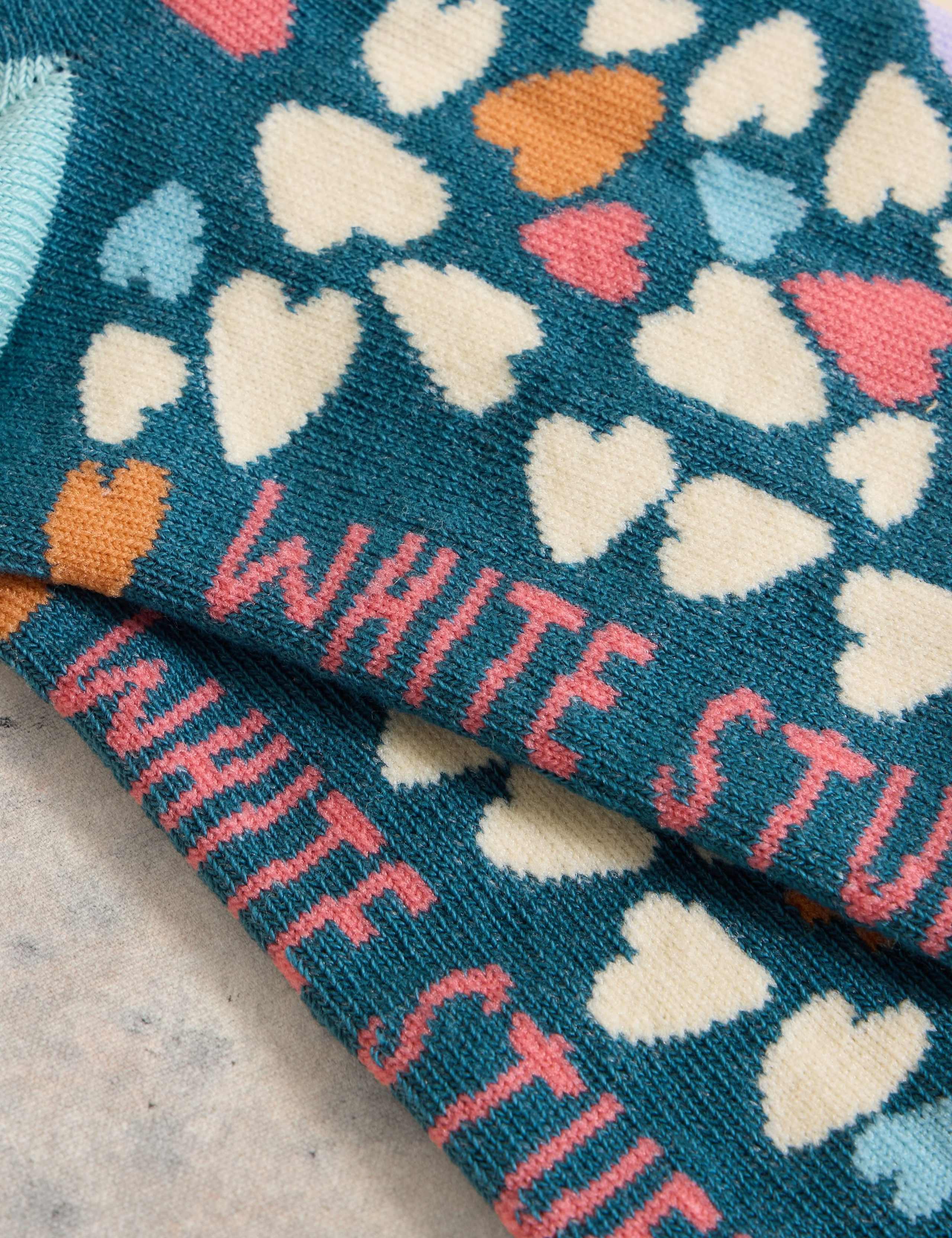 Cotton Rich Heart Trainer Socks 2 of 2