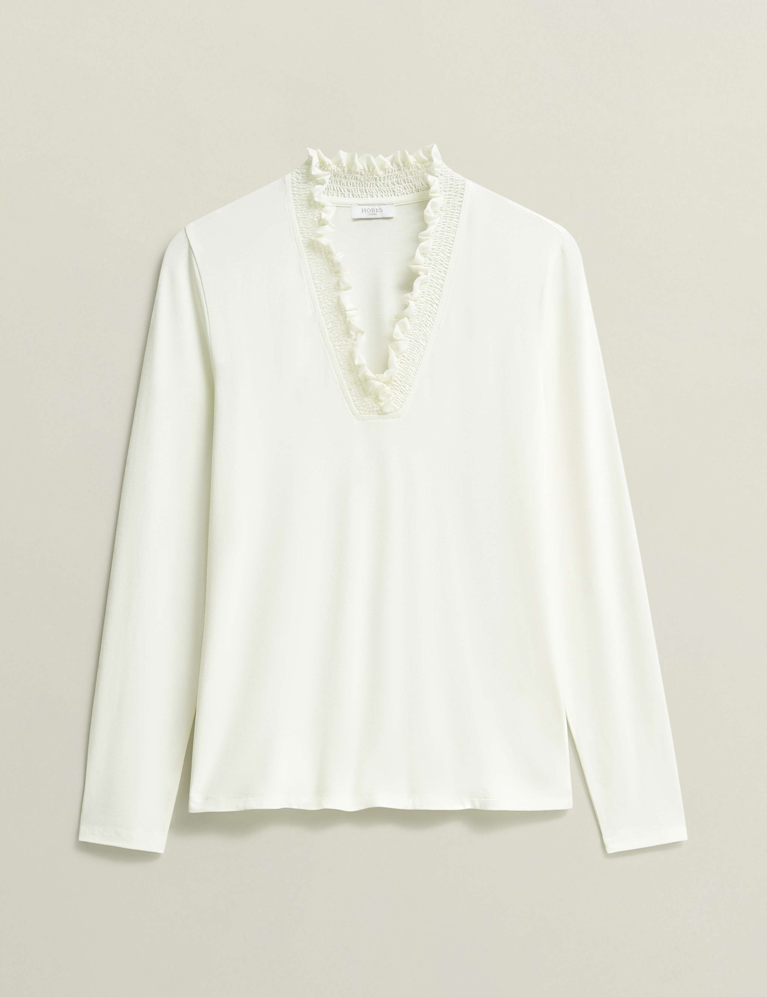 V-Neck Frill Detail Top 2 of 6