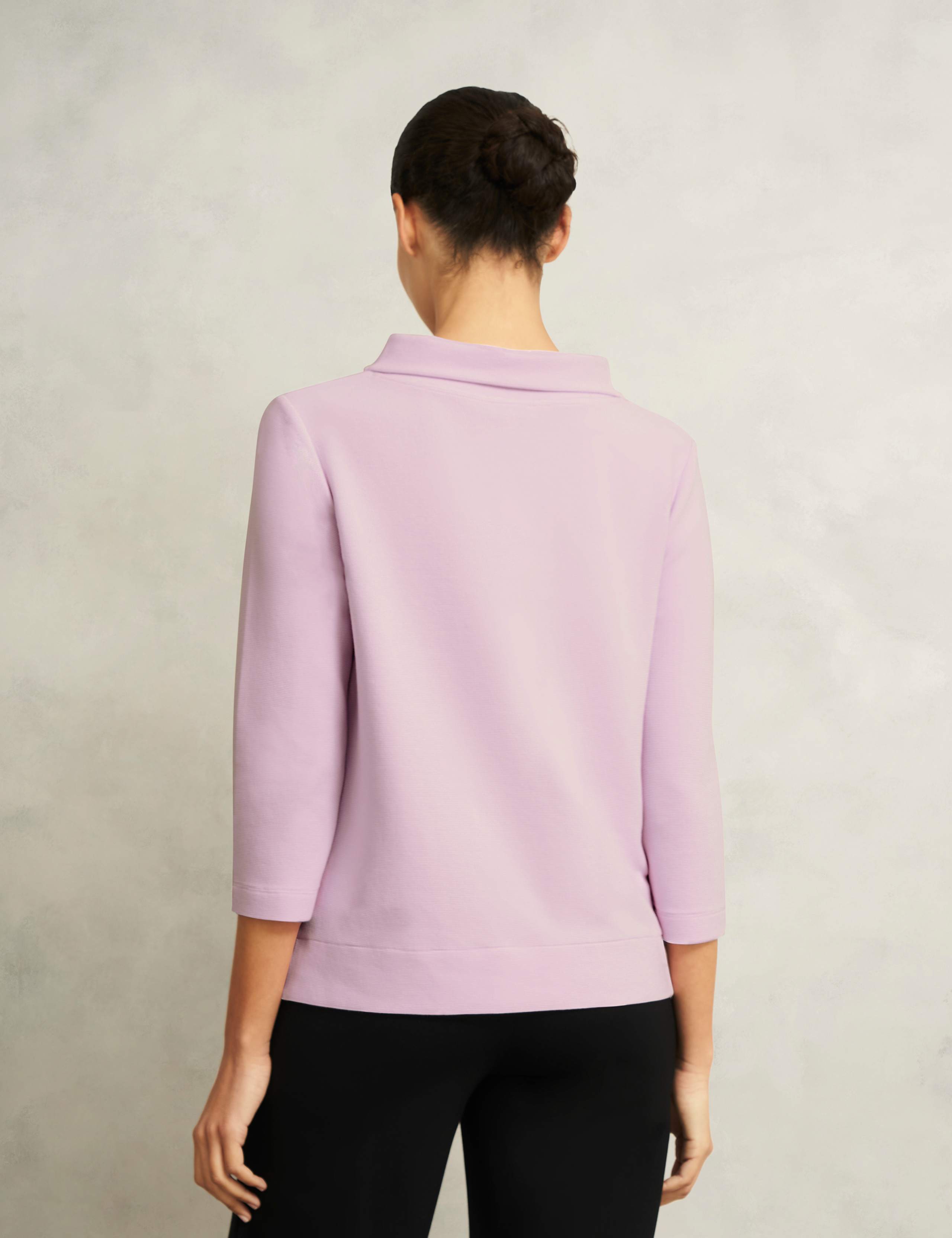 Cotton Blend Roll Neck Top 3 of 5