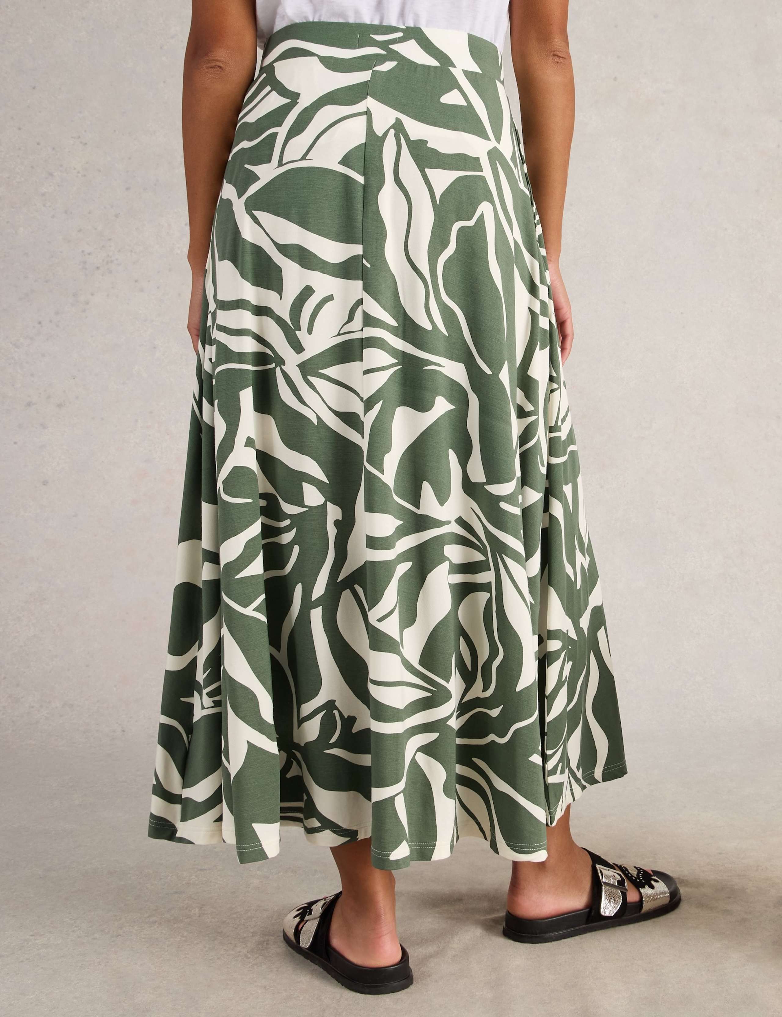 Jersey Printed Maxi Circle Skirt 4 of 6