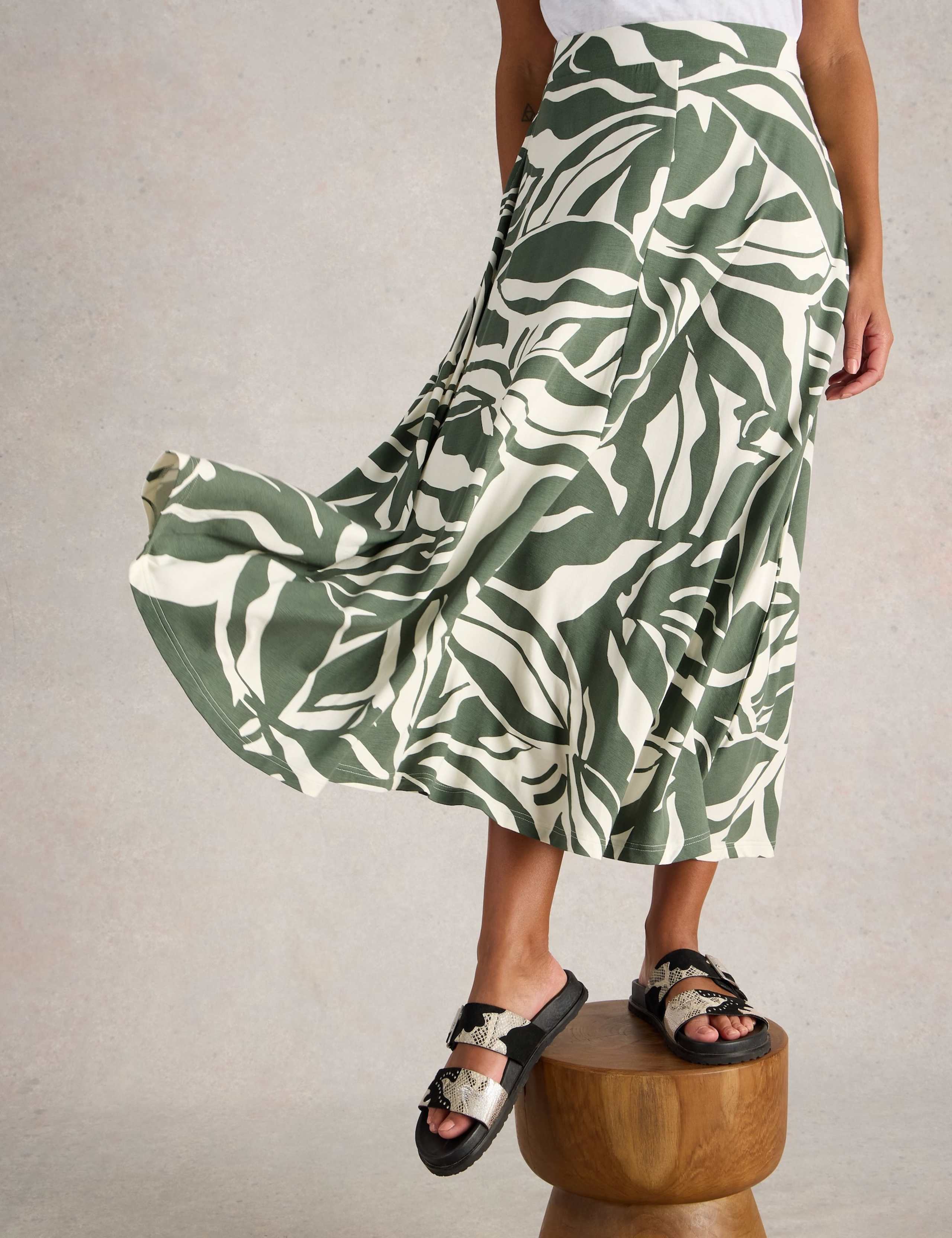 Jersey Printed Maxi Circle Skirt 5 of 6