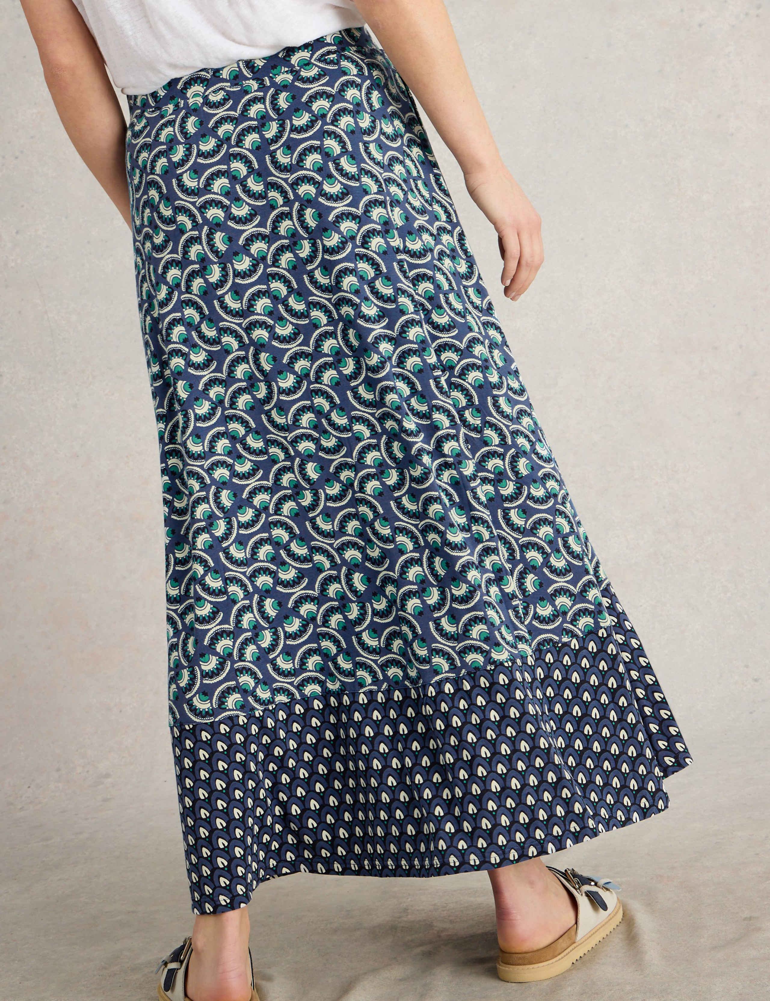 Jersey Printed Maxi Skirt 4 of 5