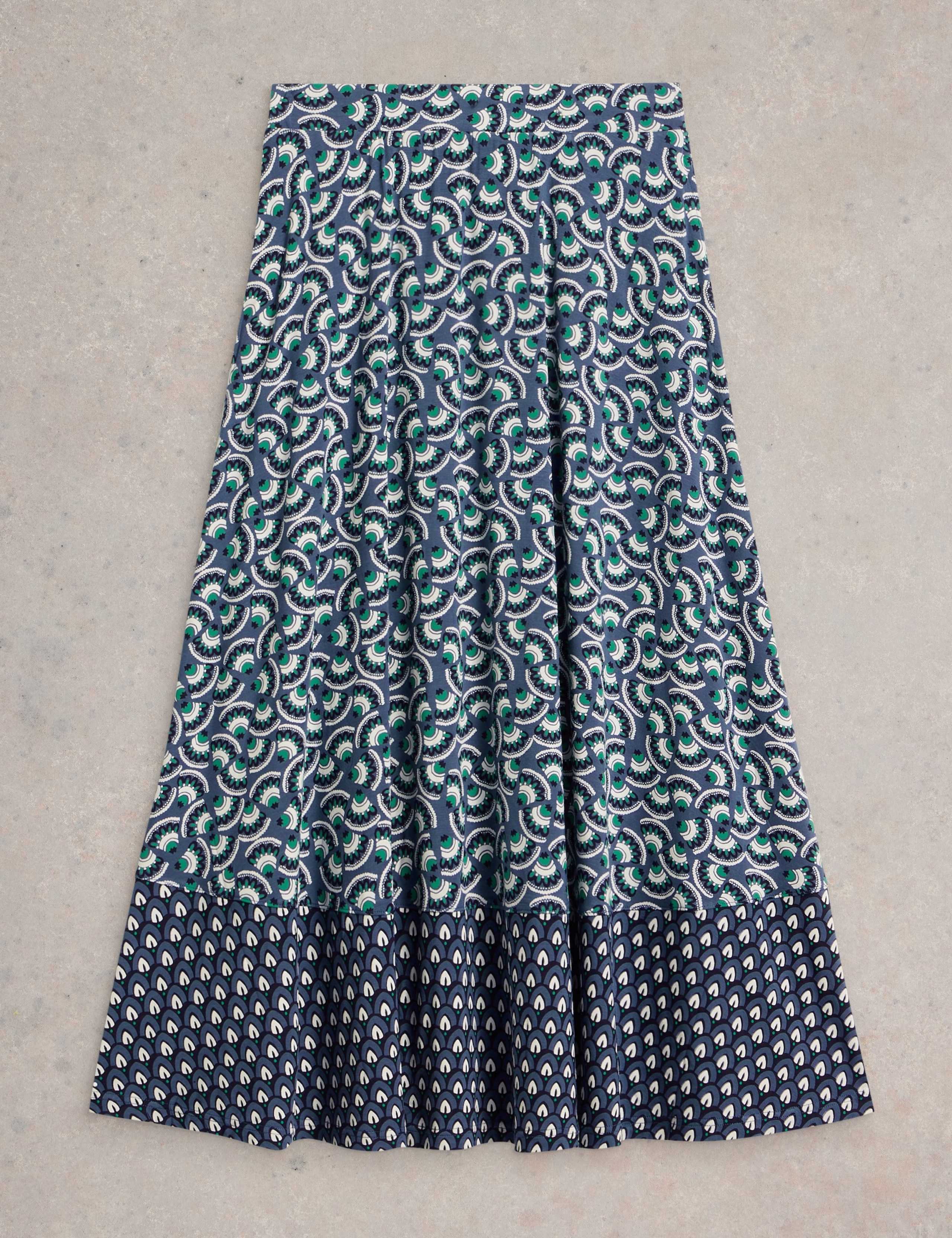 Jersey Printed Maxi Skirt 2 of 5