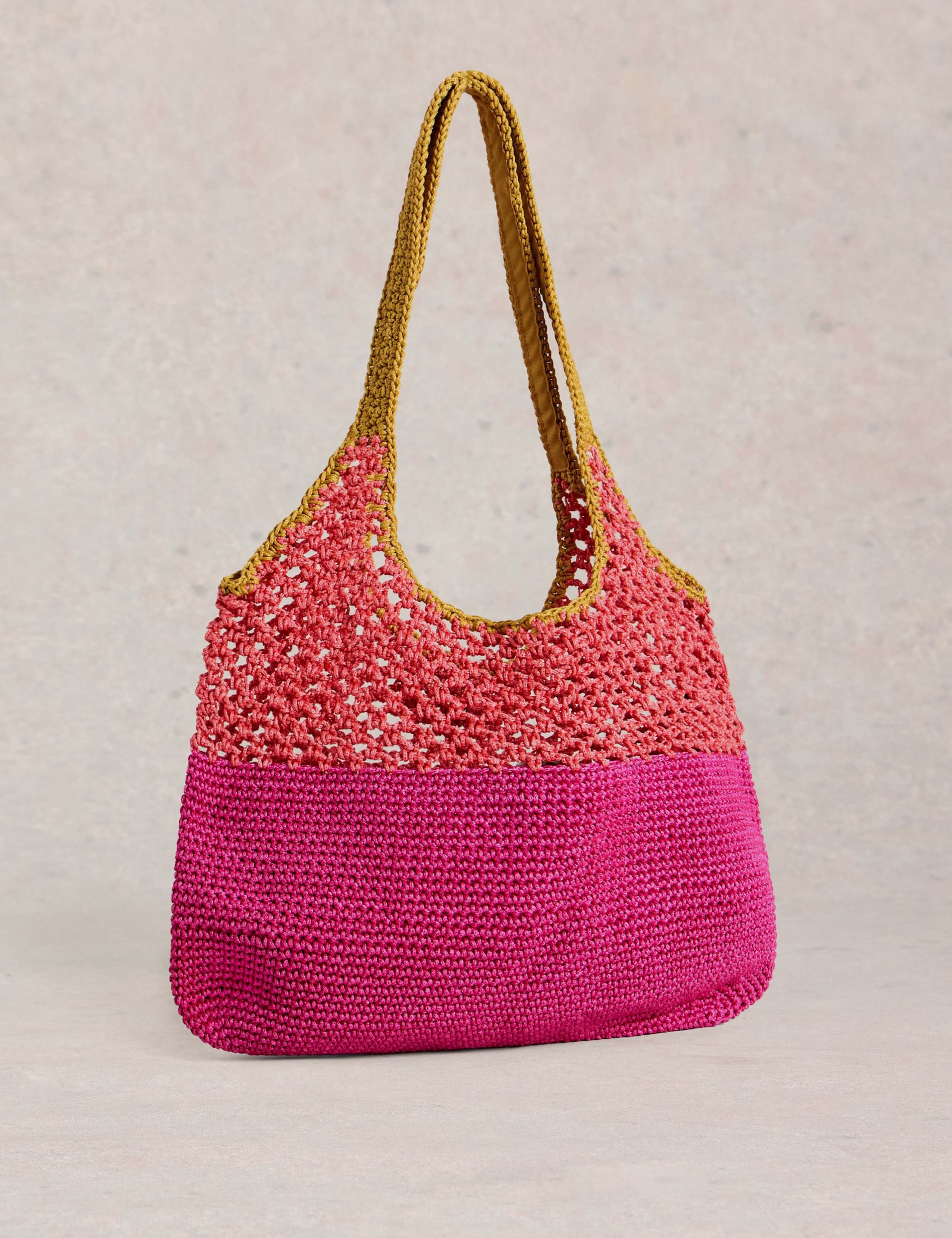 Pure Cotton Crochet Shopper with Coin Purse 3 of 4