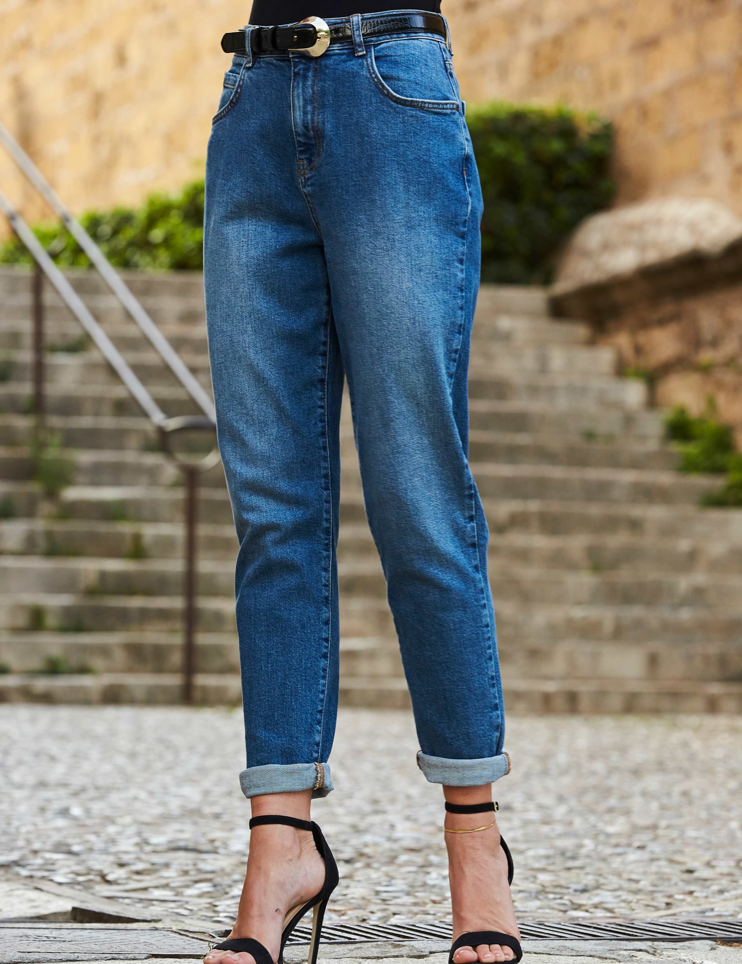 High Waisted Slim Jeans 1 of 5