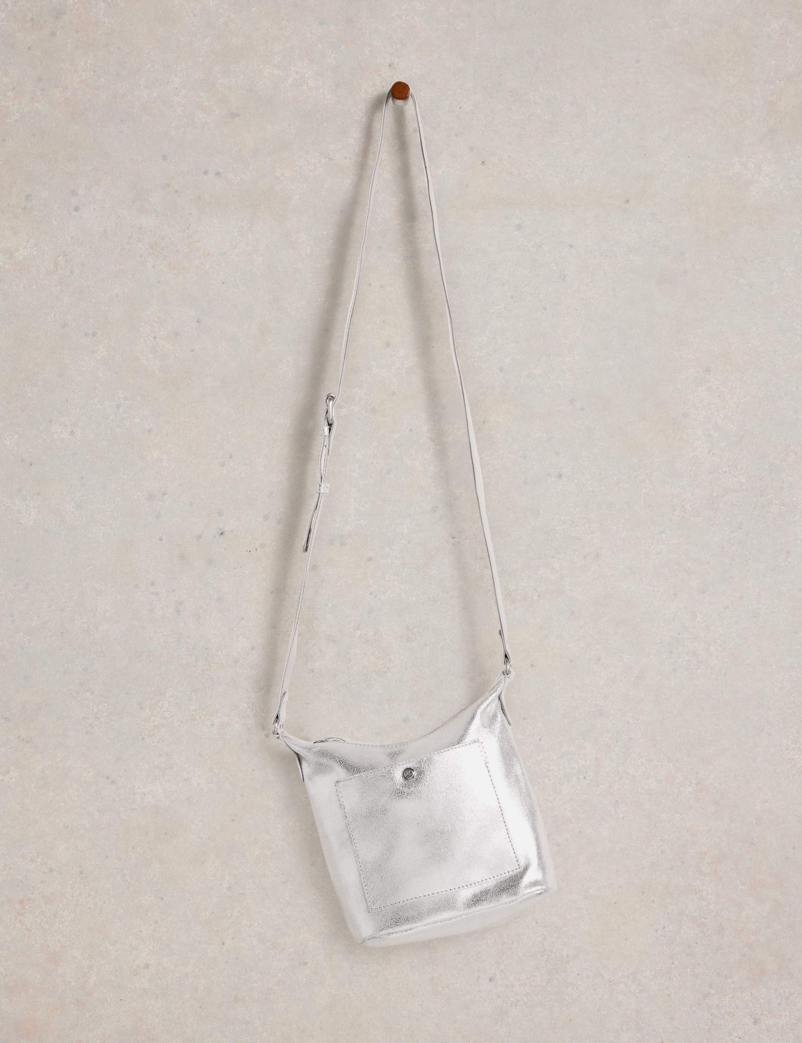 Leather Metallic Cross Body Bag 4 of 4