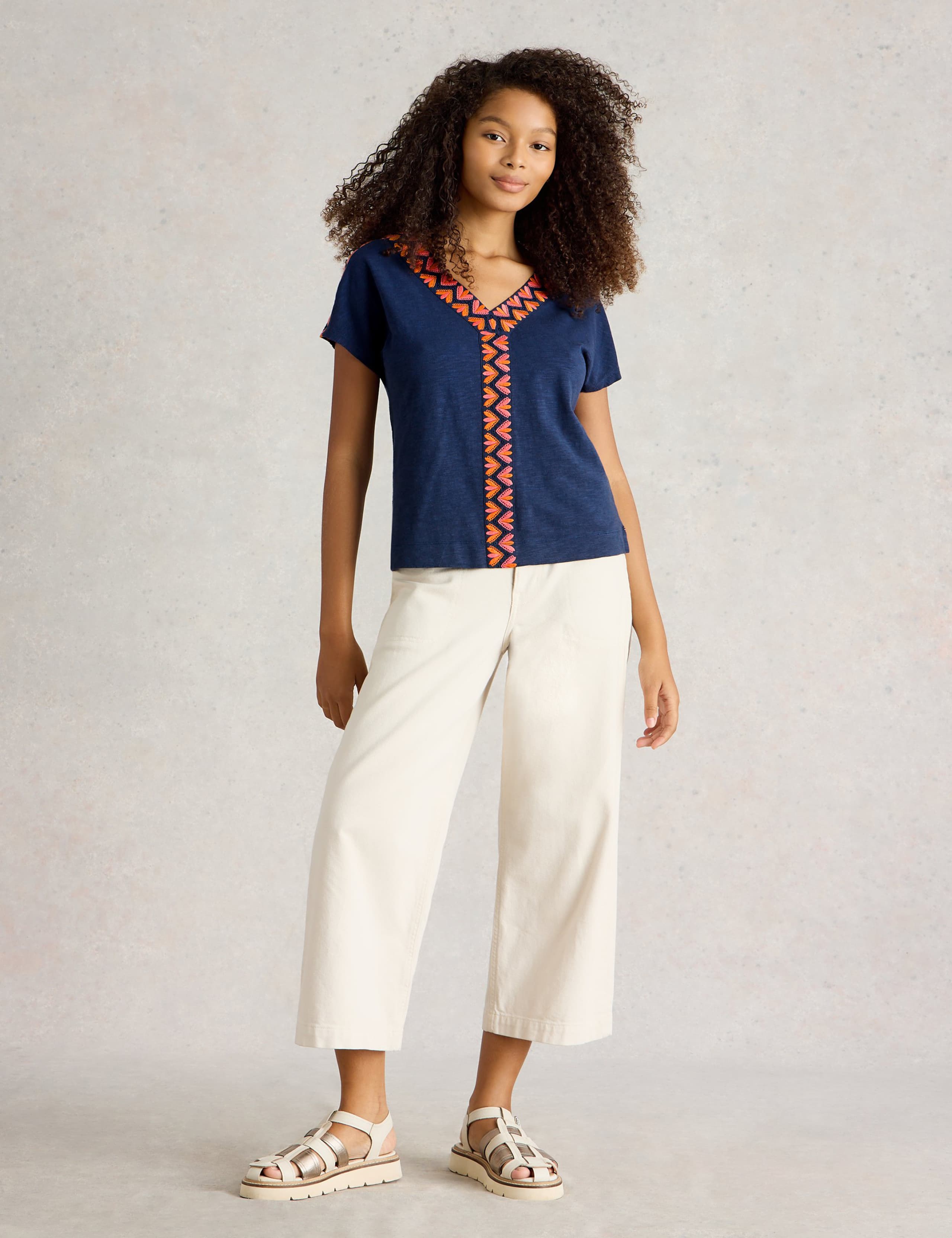 Cotton Rich Embroidered Top 3 of 6