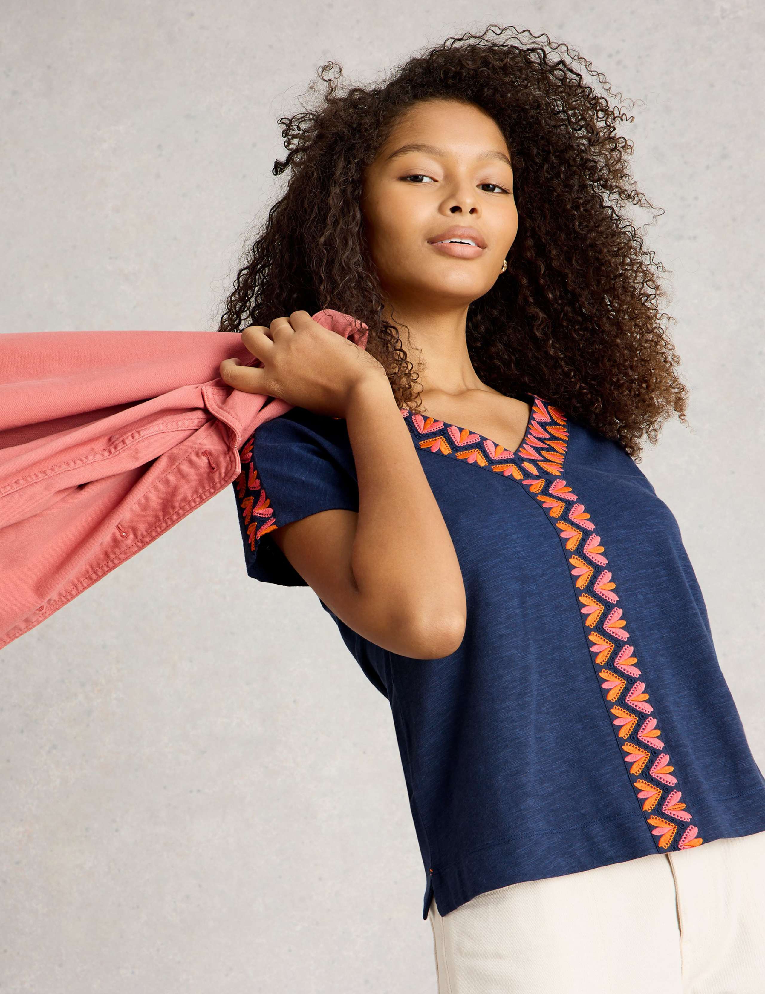 Cotton Rich Embroidered Top 5 of 6
