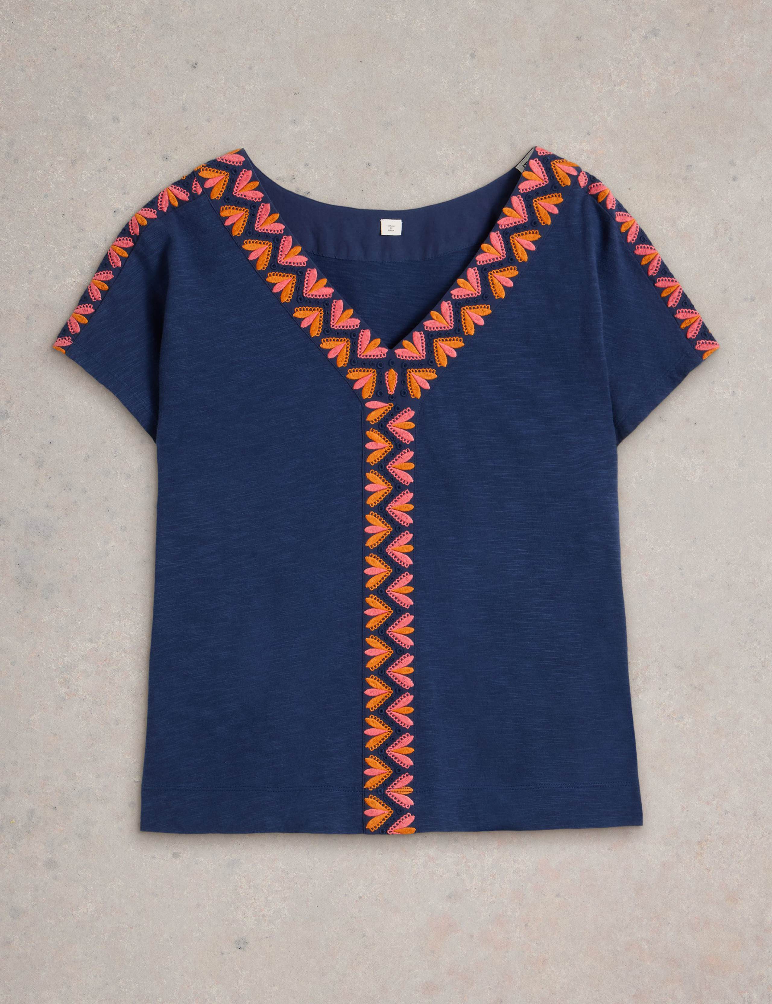Cotton Rich Embroidered Top 2 of 6