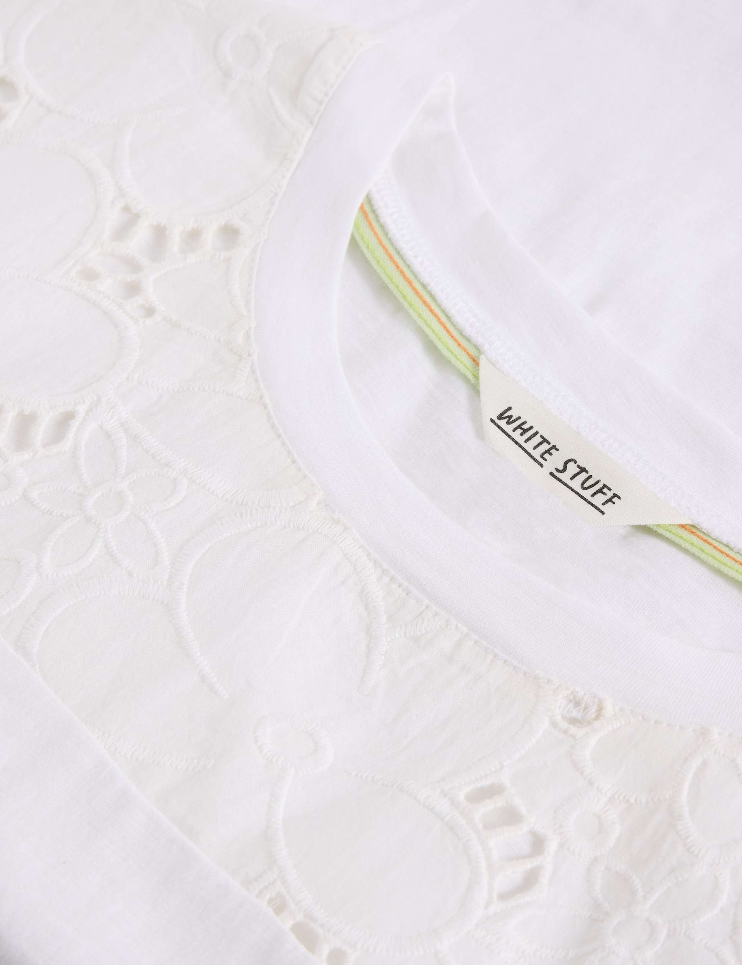 Pure Cotton Broderie T-Shirt 6 of 6