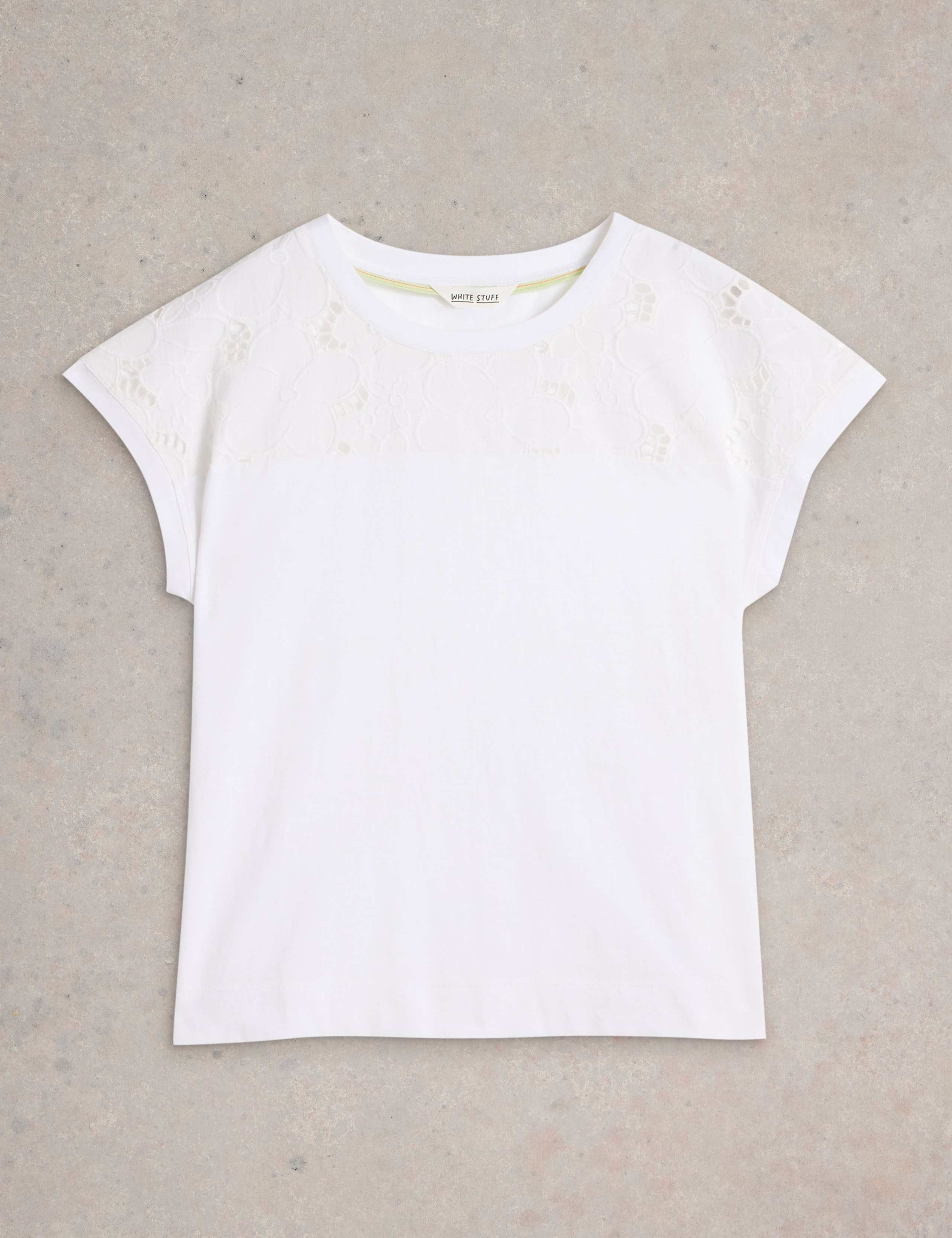 Pure Cotton Broderie T-Shirt 2 of 6