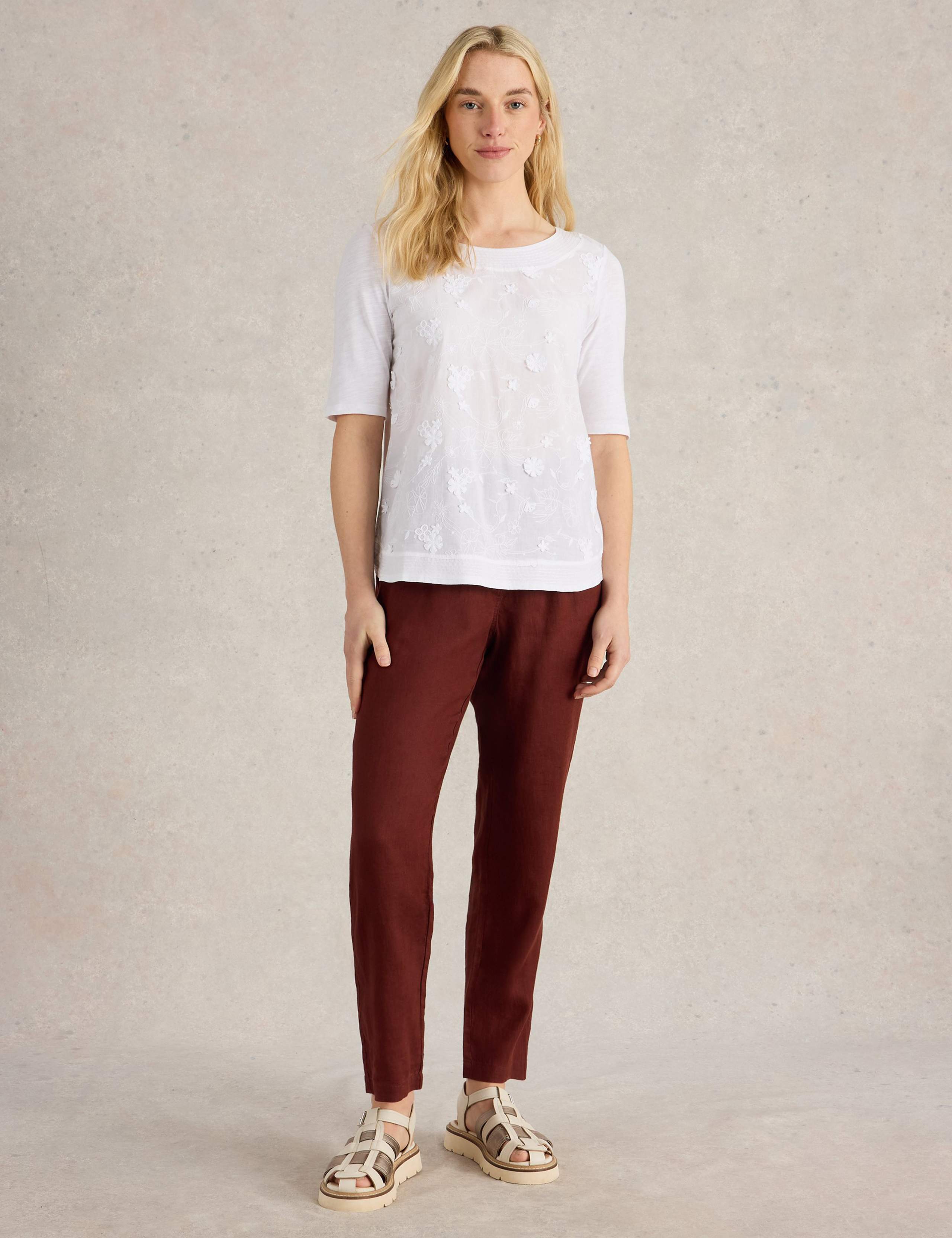 Pure Cotton Broderie T-Shirt 3 of 6