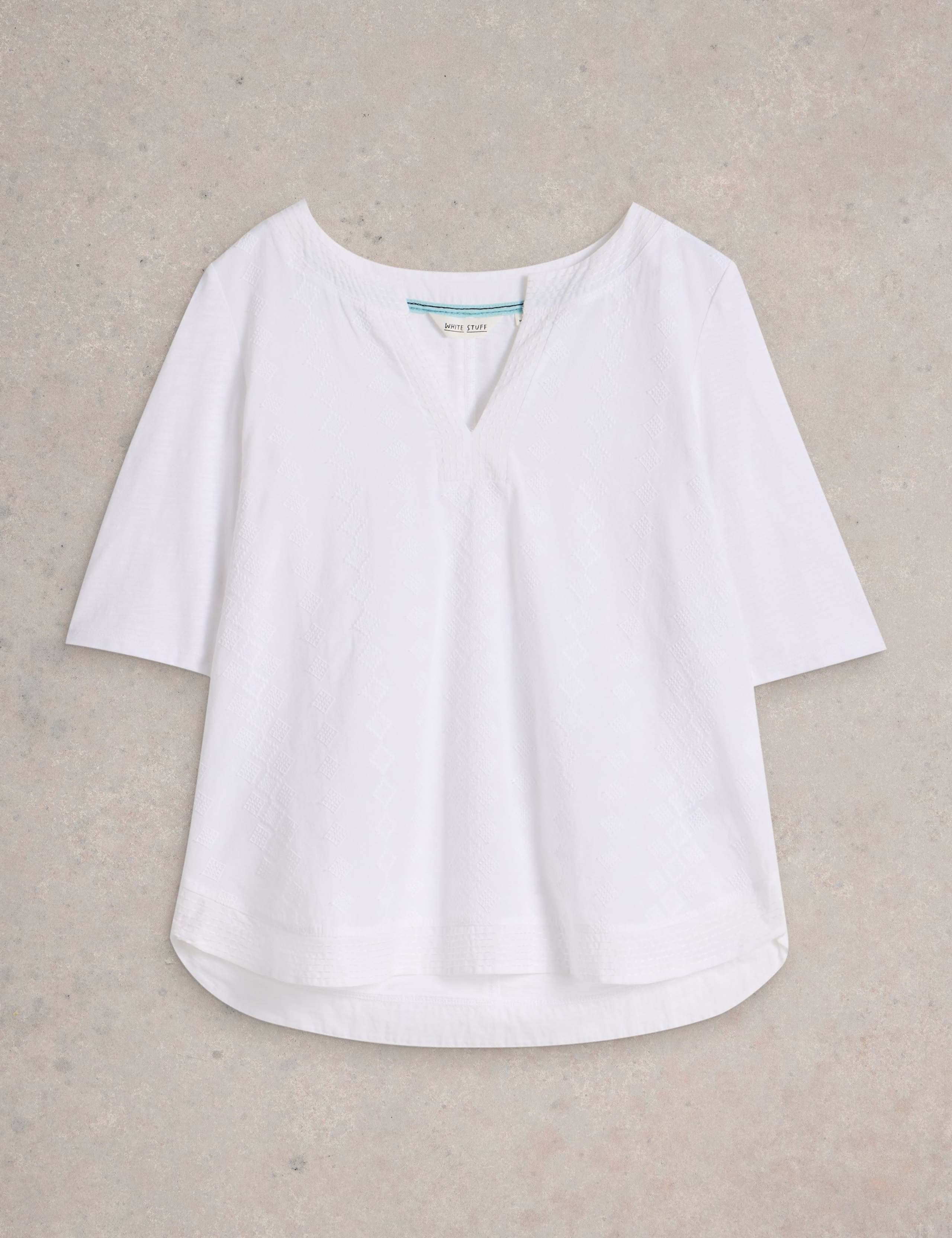 Pure Cotton Embroidered Top 2 of 6