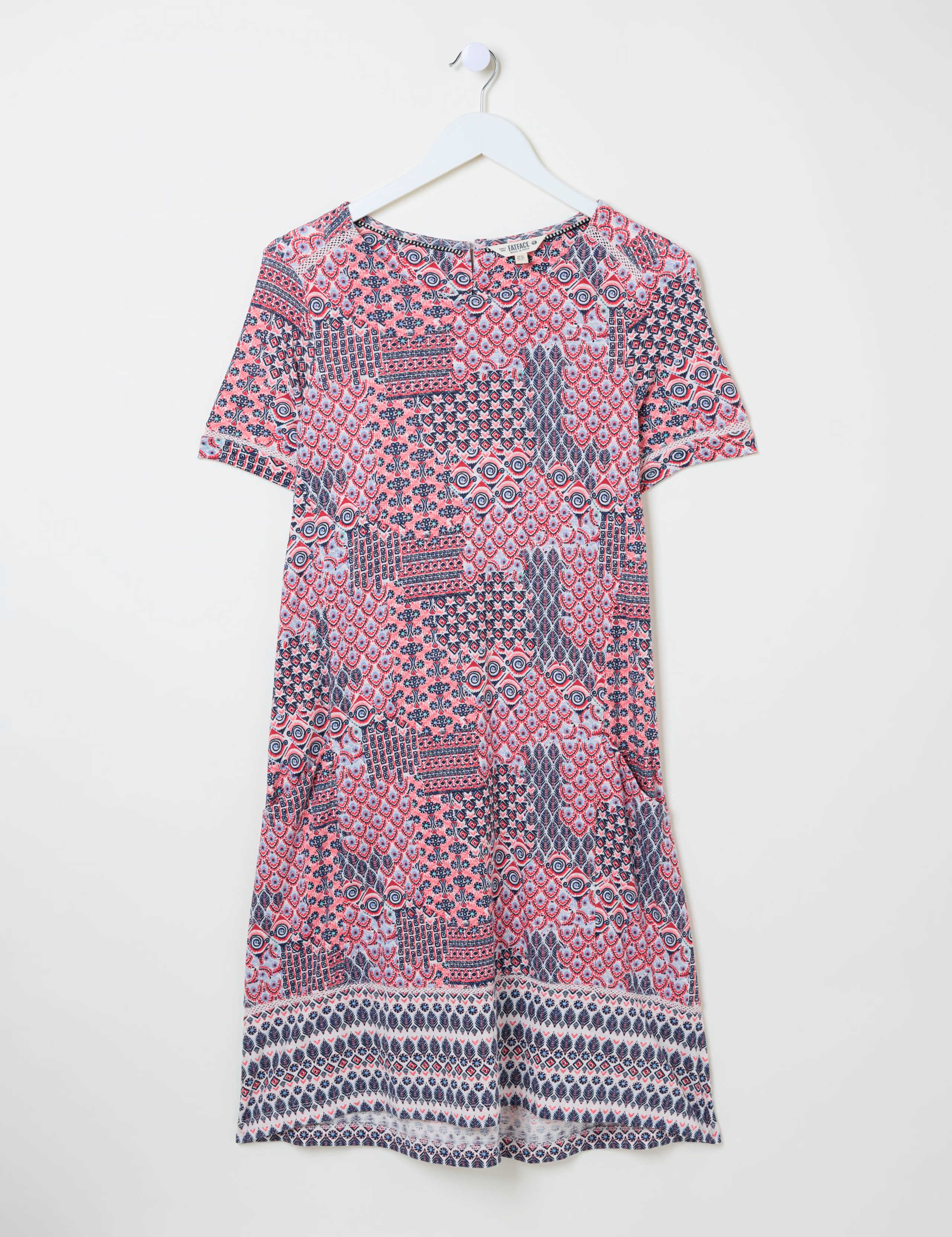 Cotton Rich Geometric Mini Dress 2 of 5