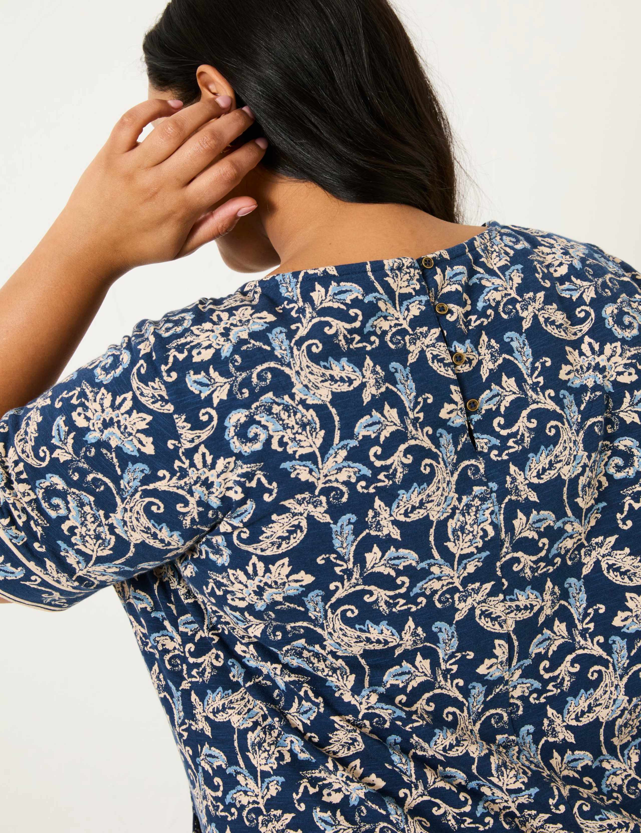Cotton Rich Paisley Mini Skater Dress 9 of 10