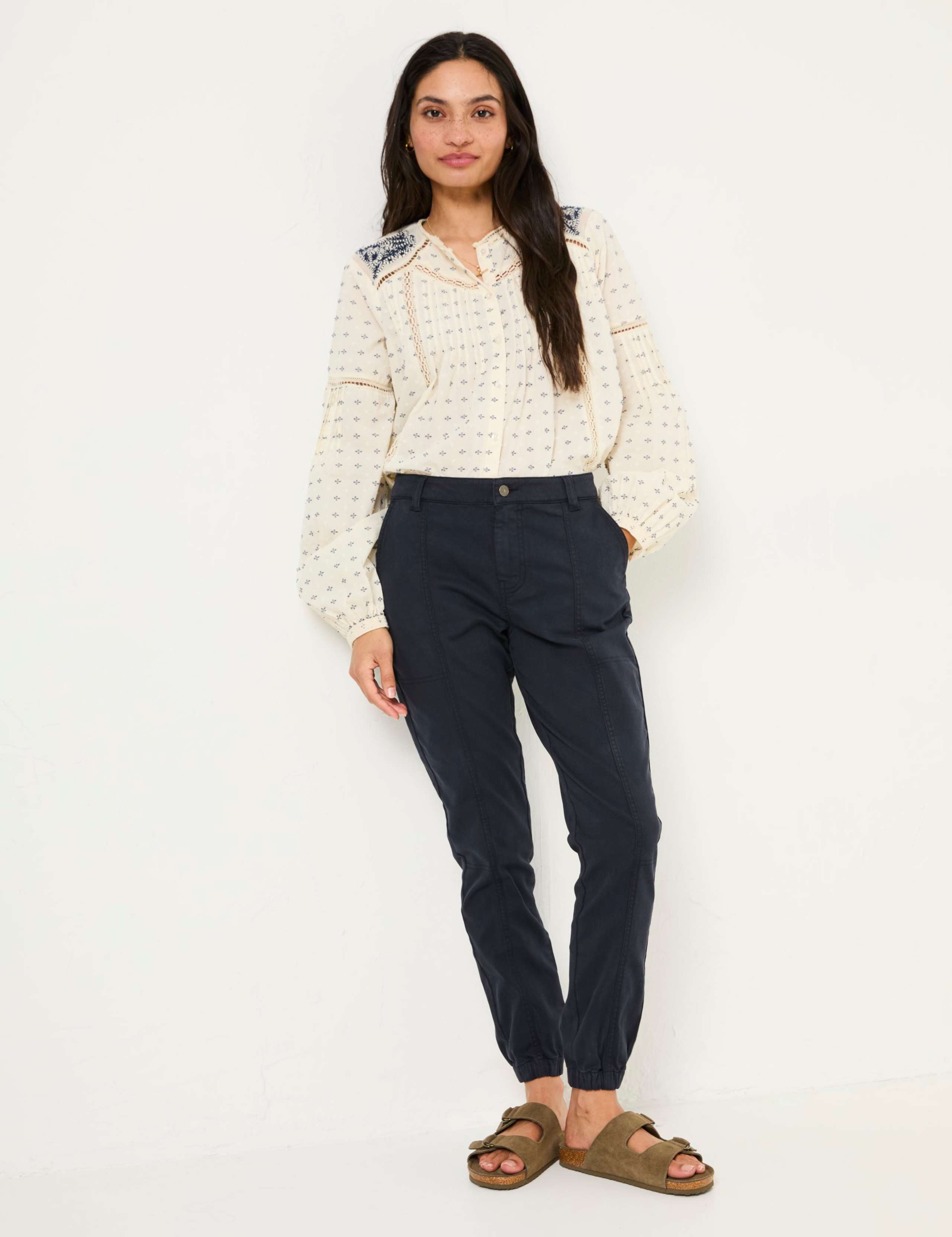 Cotton Rich Ankle Grazer Cargo Trousers 3 of 6