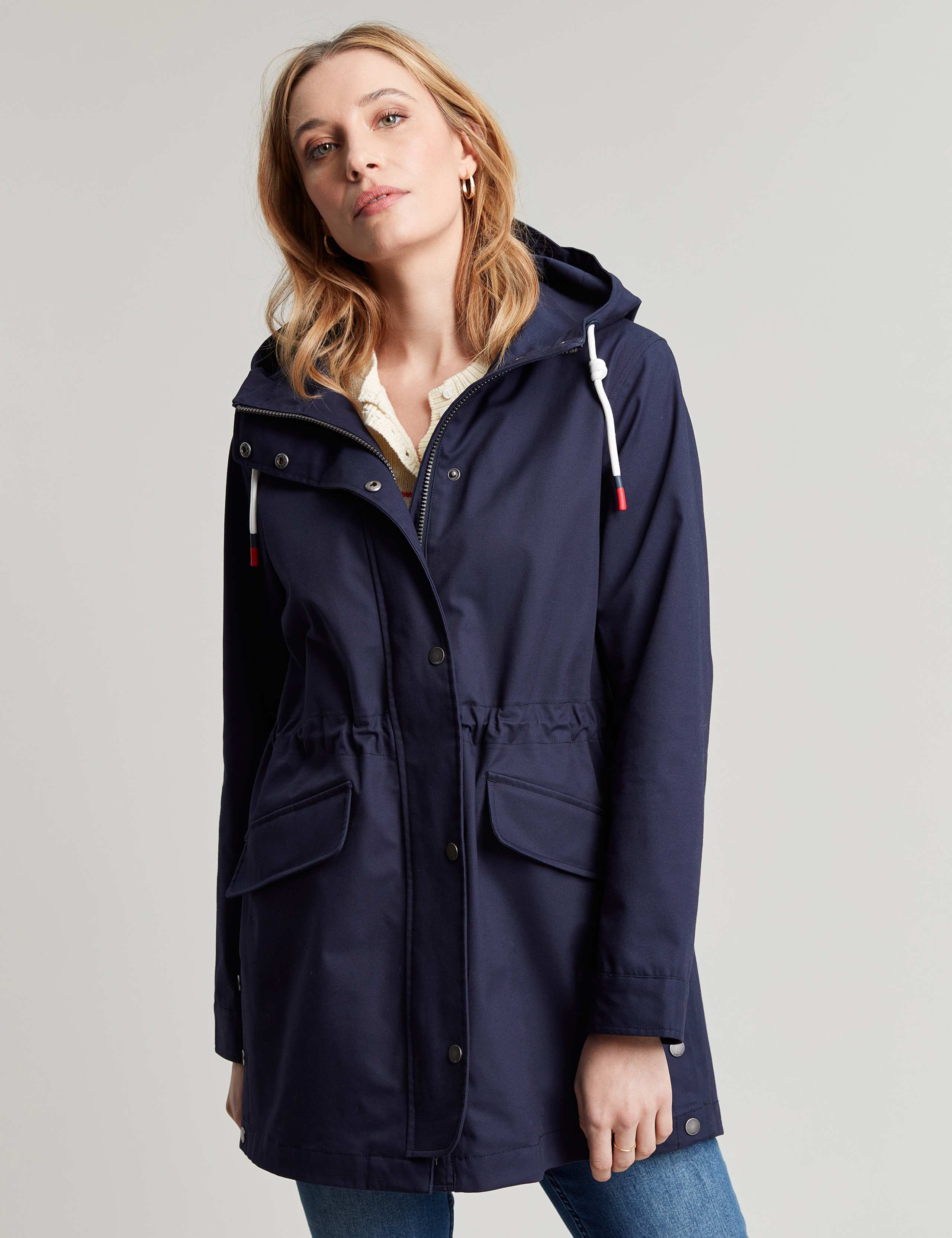Pure Cotton Hooded Waisted Raincoat 7 of 9