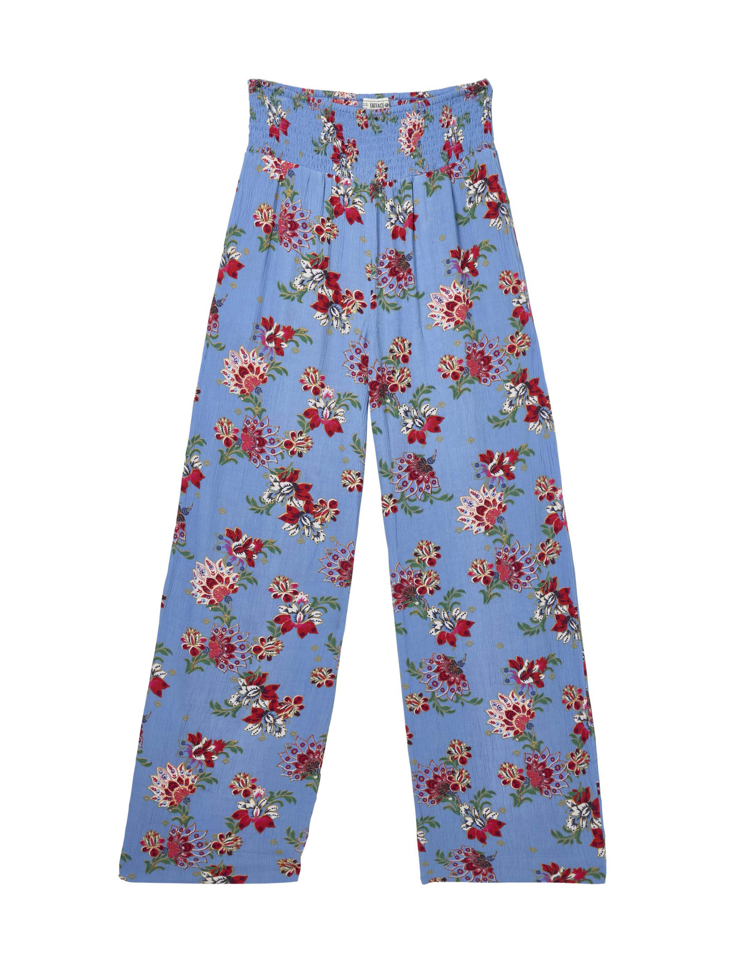 Floral Elasticated Waist Palazzo Trousers 2 of 5