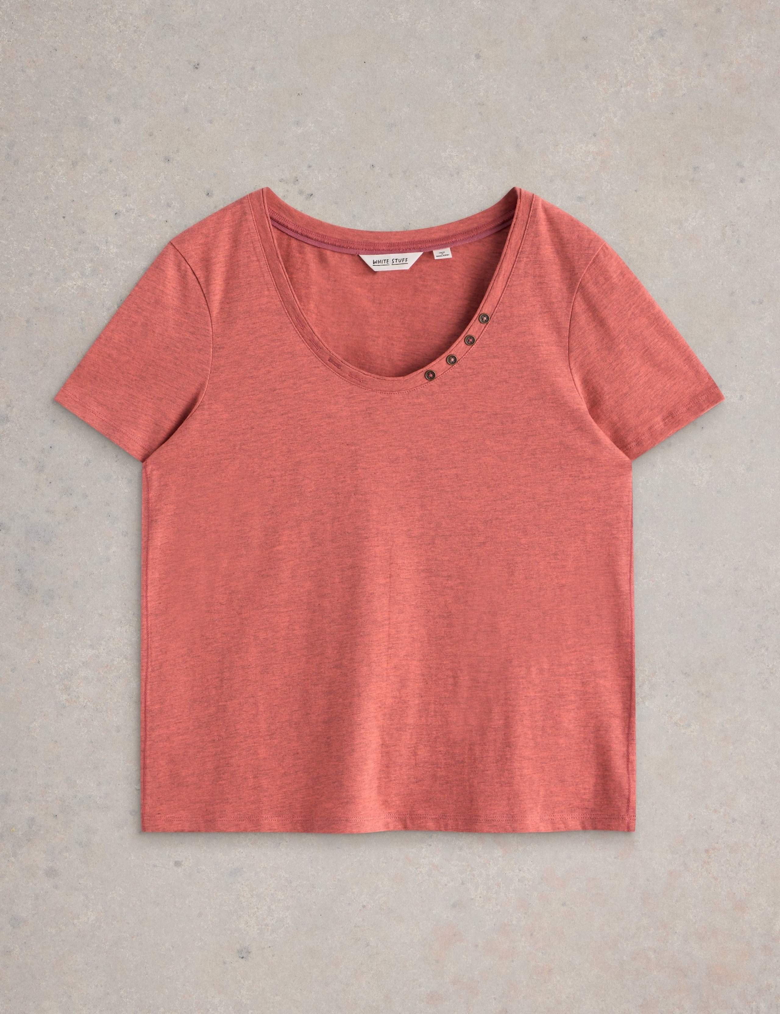 Cotton Rich Scoop Neck T-Shirt 2 of 7