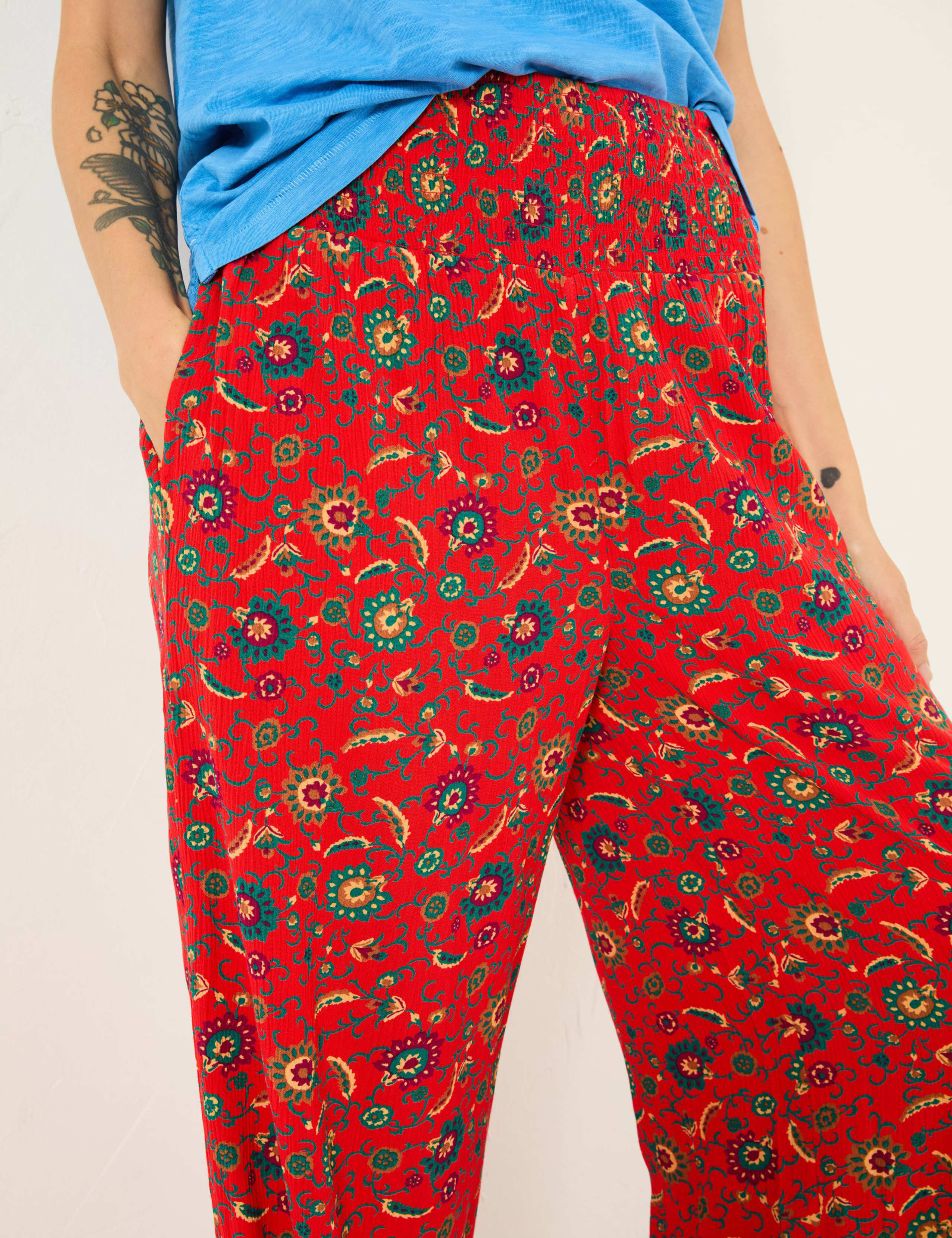 Paisley Elasticated Waist Palazzo trousers 5 of 5