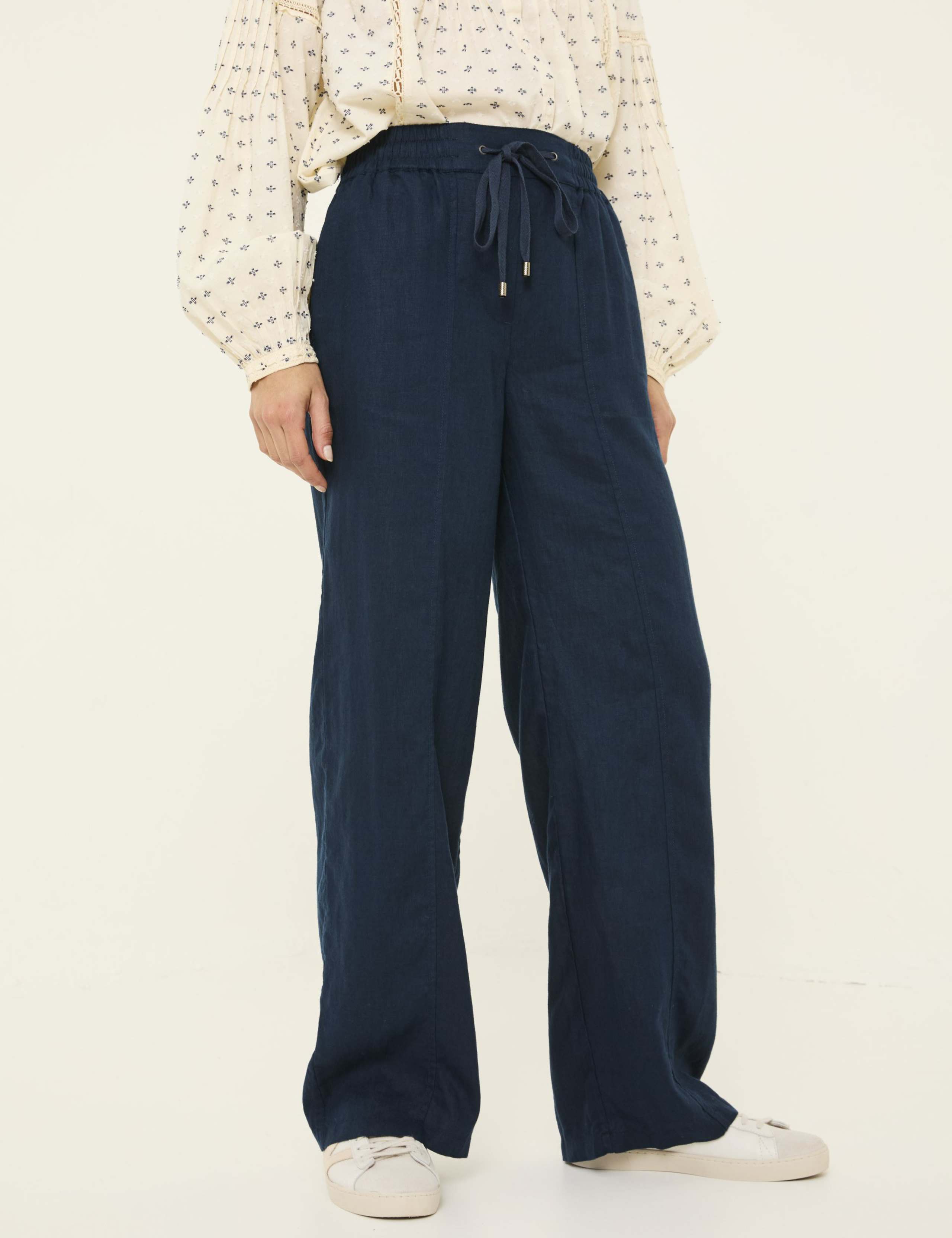 Iva Pure Linen Drawstring Trousers 3 of 5