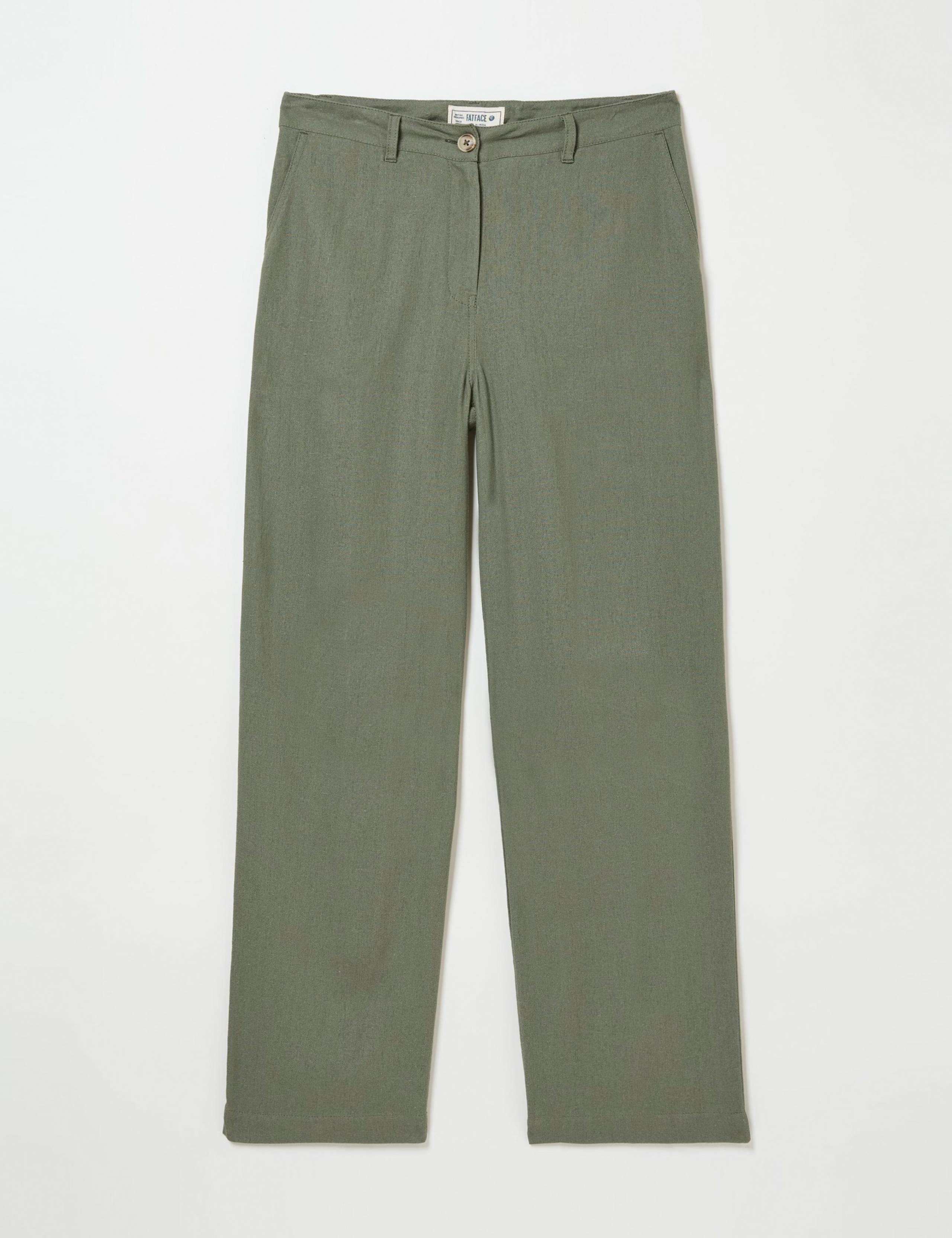 Linen Rich Wide Leg Trousers 2 of 6